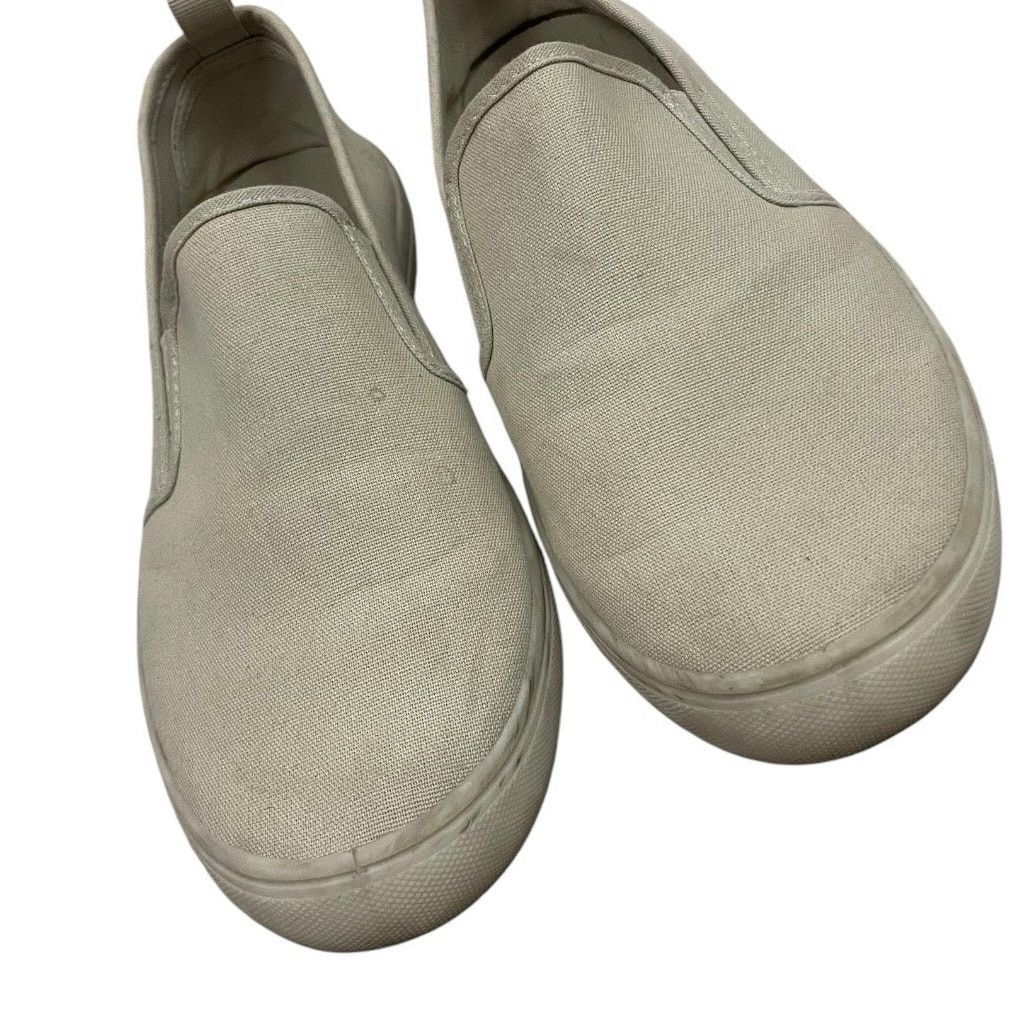 H&M H&M Tan Canvas Slip On Sneakers Size US 8.5 / IT 38.5 - 4 Thumbnail