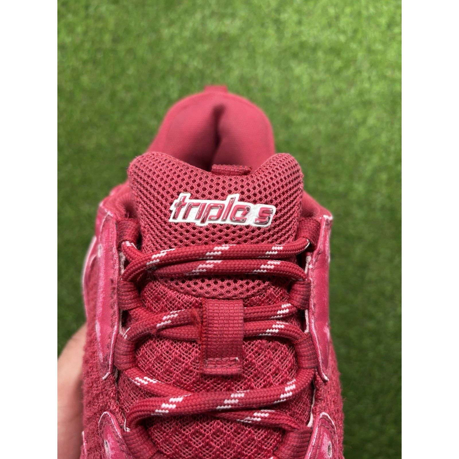 Balenciaga Balenciaga Triple S ' Dark Red ' Size US 12 / EU 45 - 6 Thumbnail