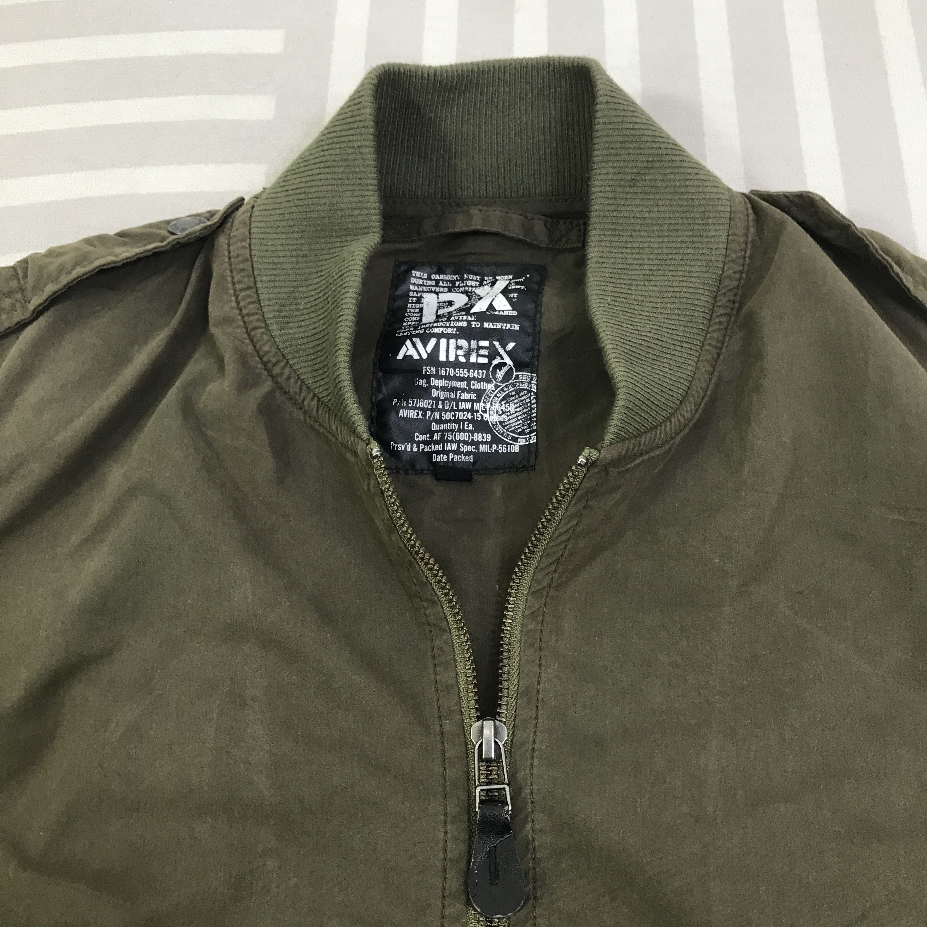 Avirex Vintage Avirex Army Faded Jacket Bomber K126B4 Size US M / EU 48-50 / 2 - 5 Thumbnail