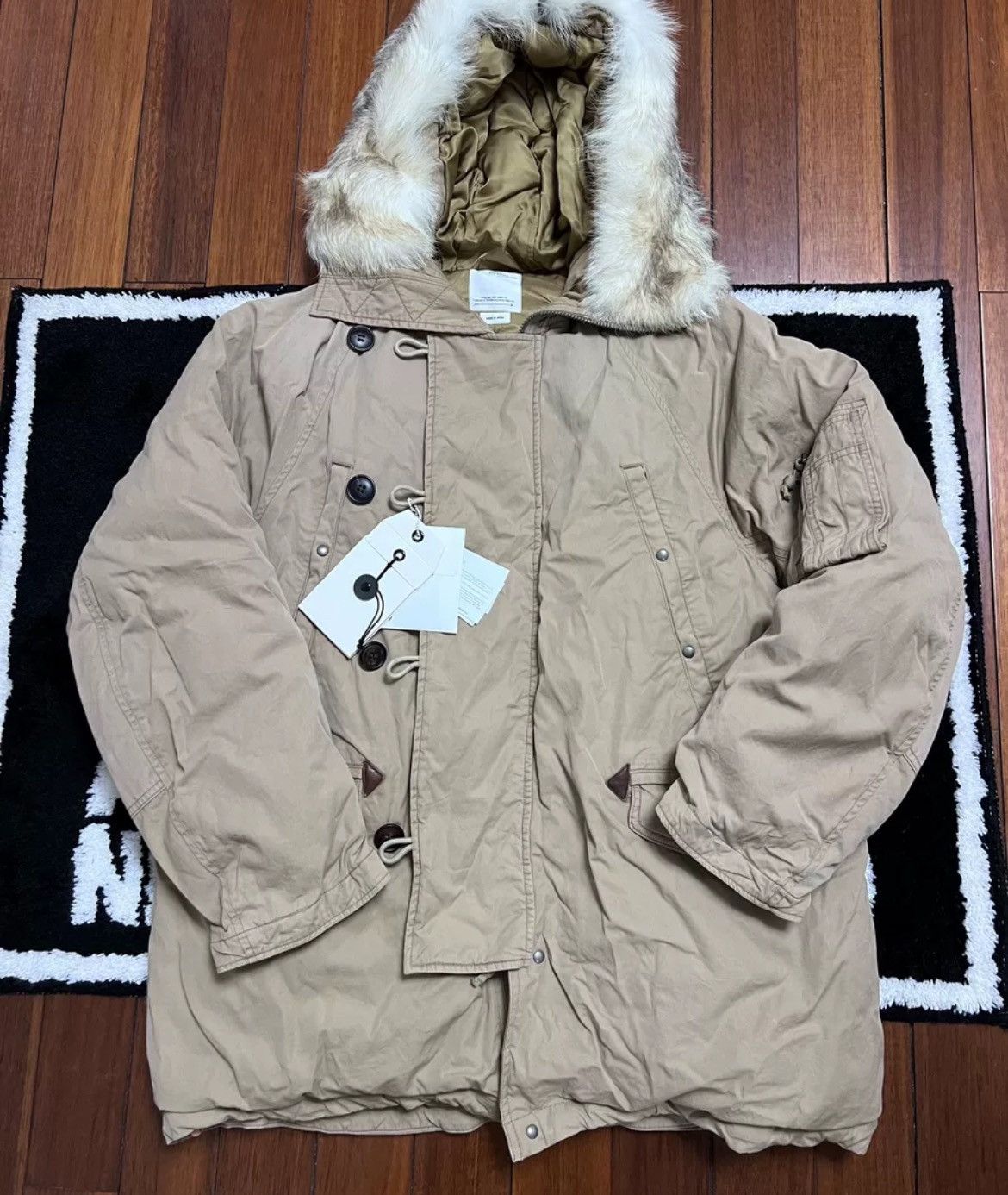 VISVIM 22AW VALDEZ DOWN COAT BEIGE SIZE2