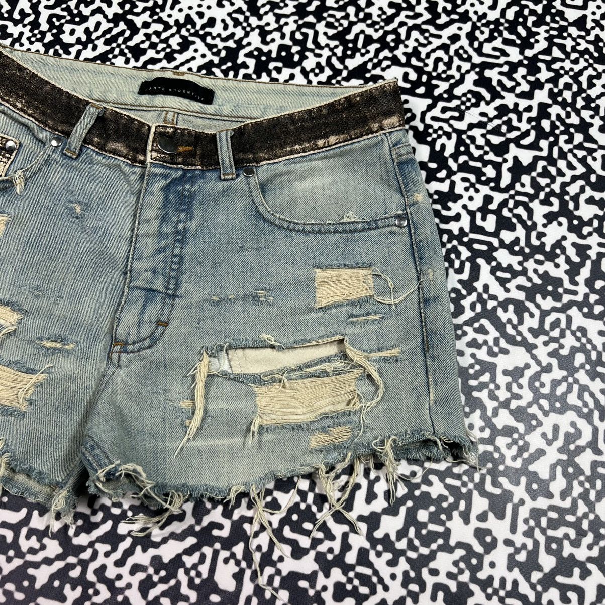 Japanese Brand Vintage Y2K Carte D’identine Japanese Distressed Shorts Size 30" / US 8 / IT 44 - 7 Thumbnail