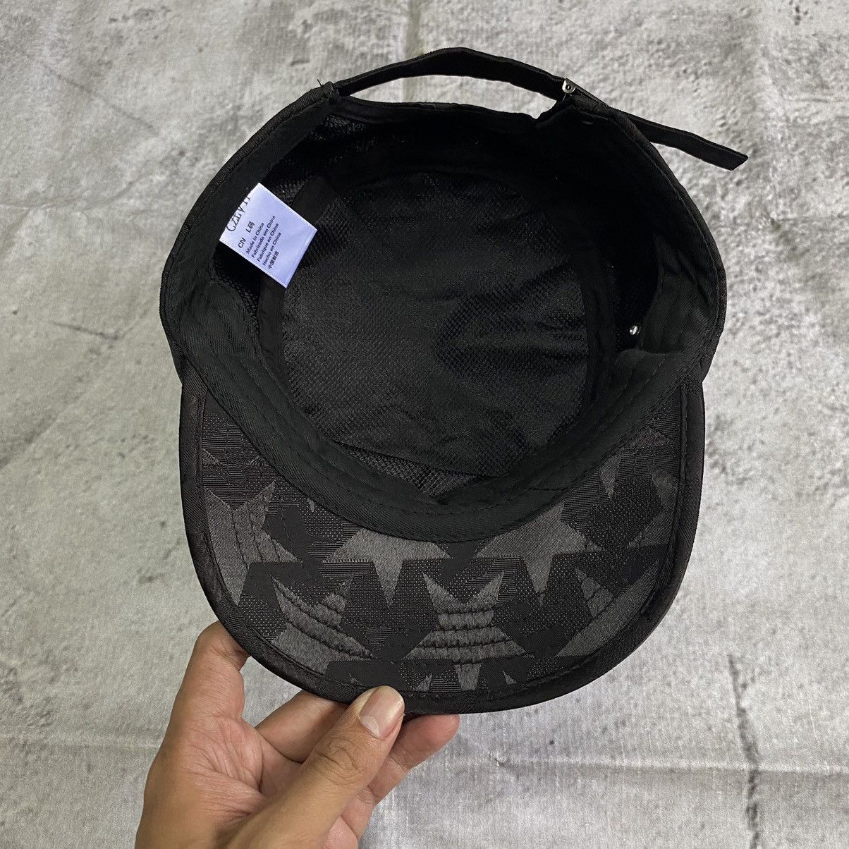 Other Star Pattern Black on Black patrol hat Size ONE SIZE - 6 Thumbnail
