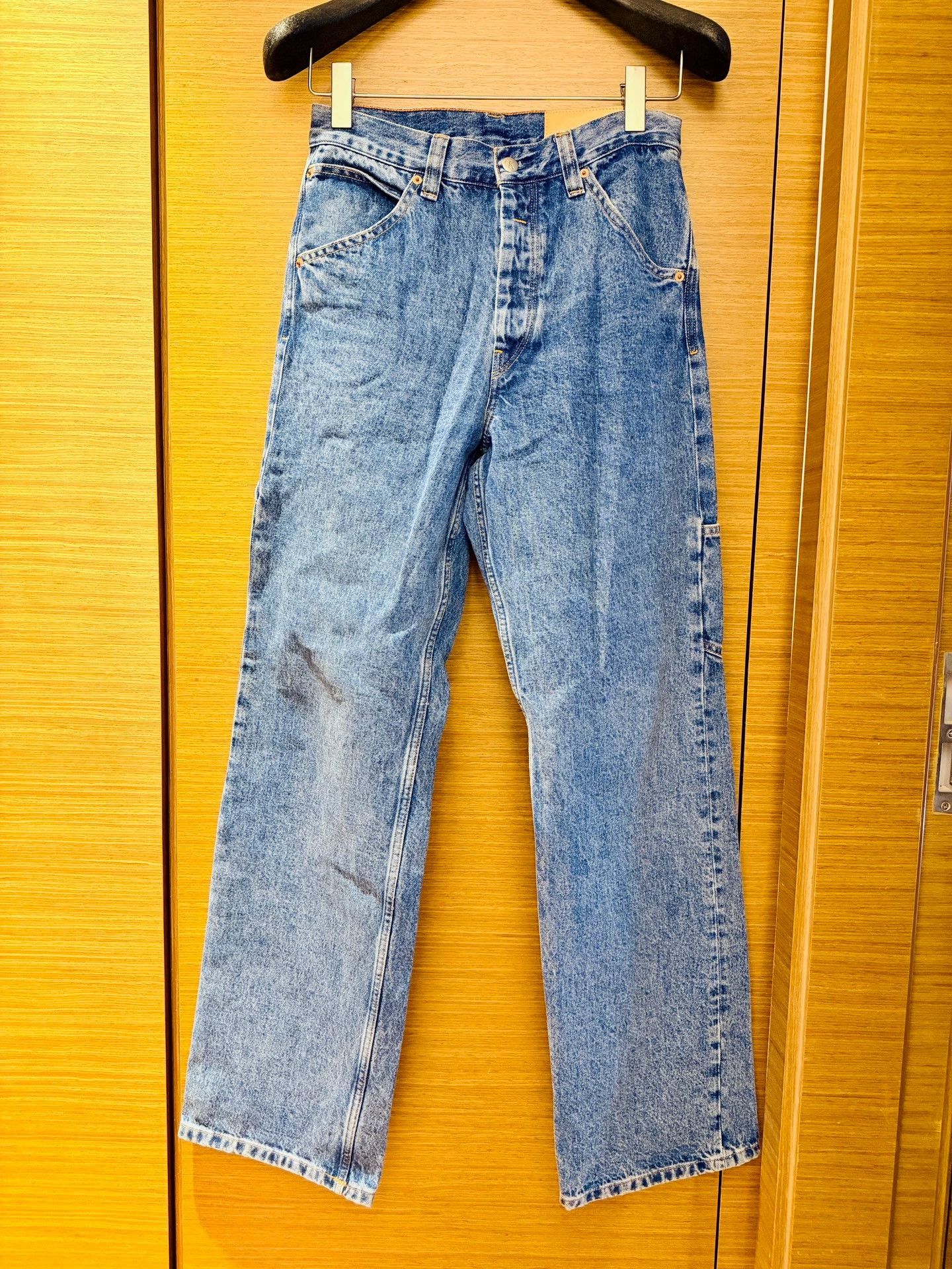 Calvin Klein Heron Preston for Calvin Klein Washed Denim Loggers Size US 30 / EU 46 - 1 Thumbnail