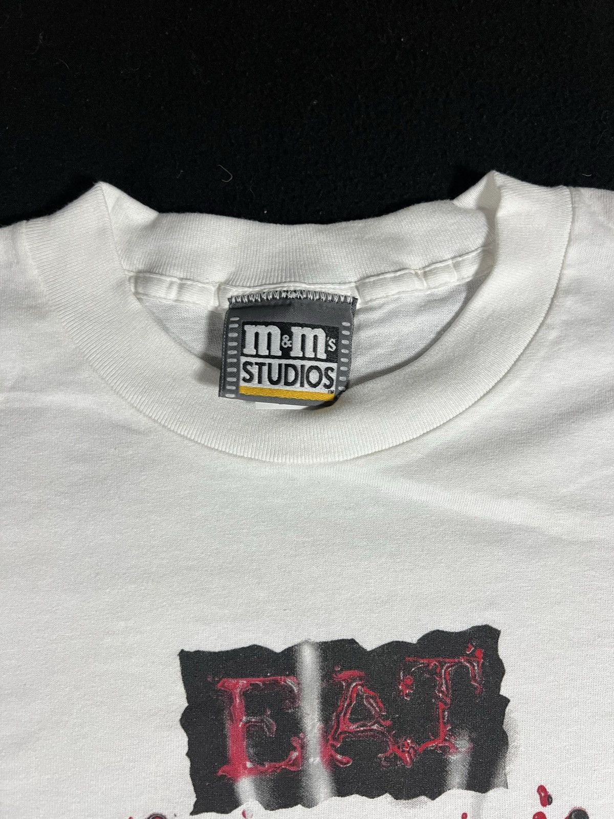 Vintage Vintage 90’s Single Stitched Red M&M Candy Promo Tee Size US L / EU 52-54 / 3 - 4 Thumbnail