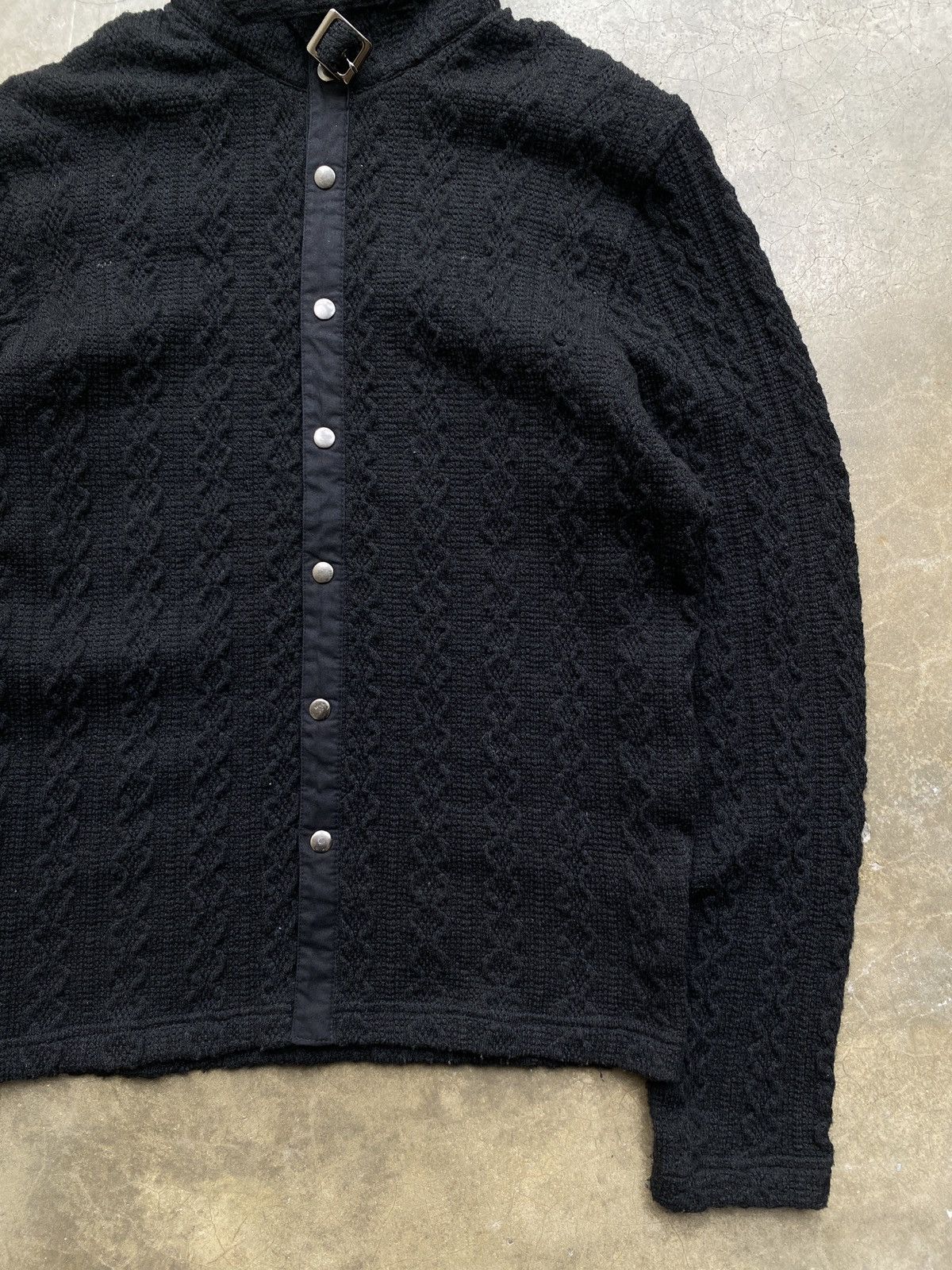 Tornado Mart 2000s Tornado Mart Buckled Collar Bondage Knitted Jacket Size US S / EU 44-46 / 1 - 8 Thumbnail