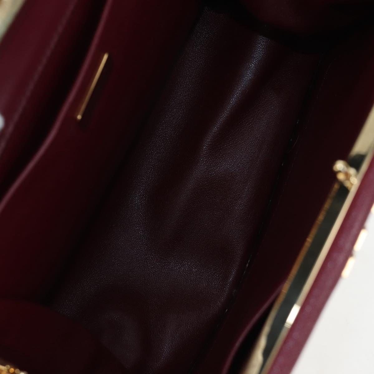 Prada Prada Saffiano Galleria Shoulder Bag Burgundy Size ONE SIZE - 7 Thumbnail
