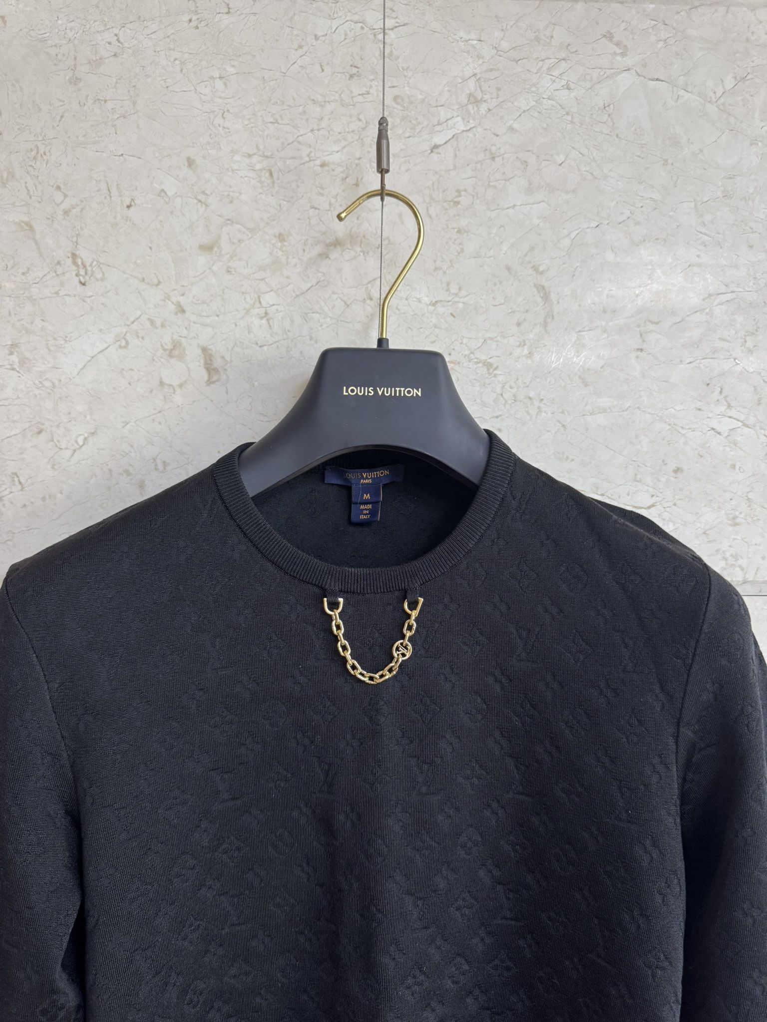 Louis Vuitton Louis Vuitton 1A9Z3F Monogram Silk-Blend Pullover M Size M / US 6-8 / IT 42-44 - 3 Thumbnail