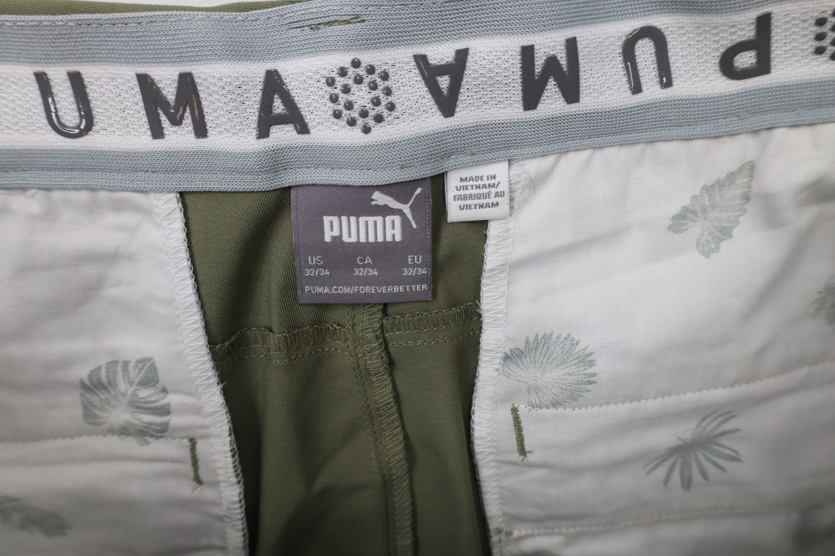 Puma × Vintage Puma Golf Cell Straight Leg Golfing Golf Chino Pants Green Size US 32 / EU 48 - 9 Thumbnail