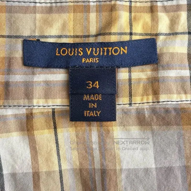 Louis Vuitton Louis Vuitton Yellow Cotton Blend Women's Dress . Size M / US 6-8 / IT 42-44 - 4 Thumbnail
