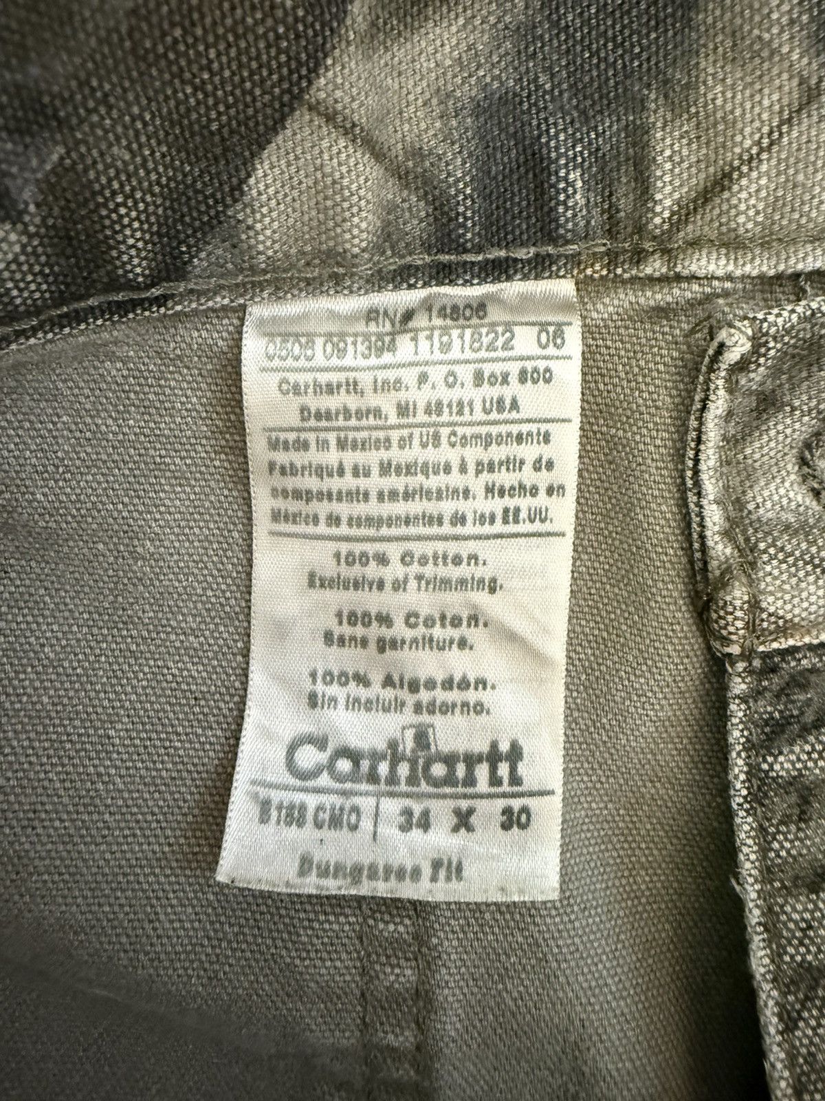 Carhartt B158 CMO Vintage Carhartt Camo Pants Size US 34 / EU 50 - 2 Thumbnail