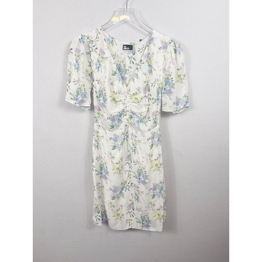 The Kooples NWT The Kooples Floral Shirred Puff-Sleeve Mini Dress XS Size XS / US 0-2 / IT 36-38 - 5 Thumbnail