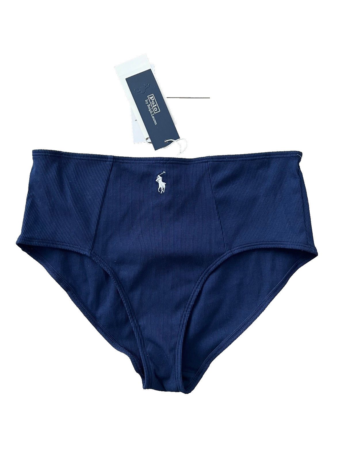 Polo Ralph Lauren Polo Ralph Lauren Rib High Waist Underwear Panty Navy ( XL ) Size 22" - 1 Thumbnail