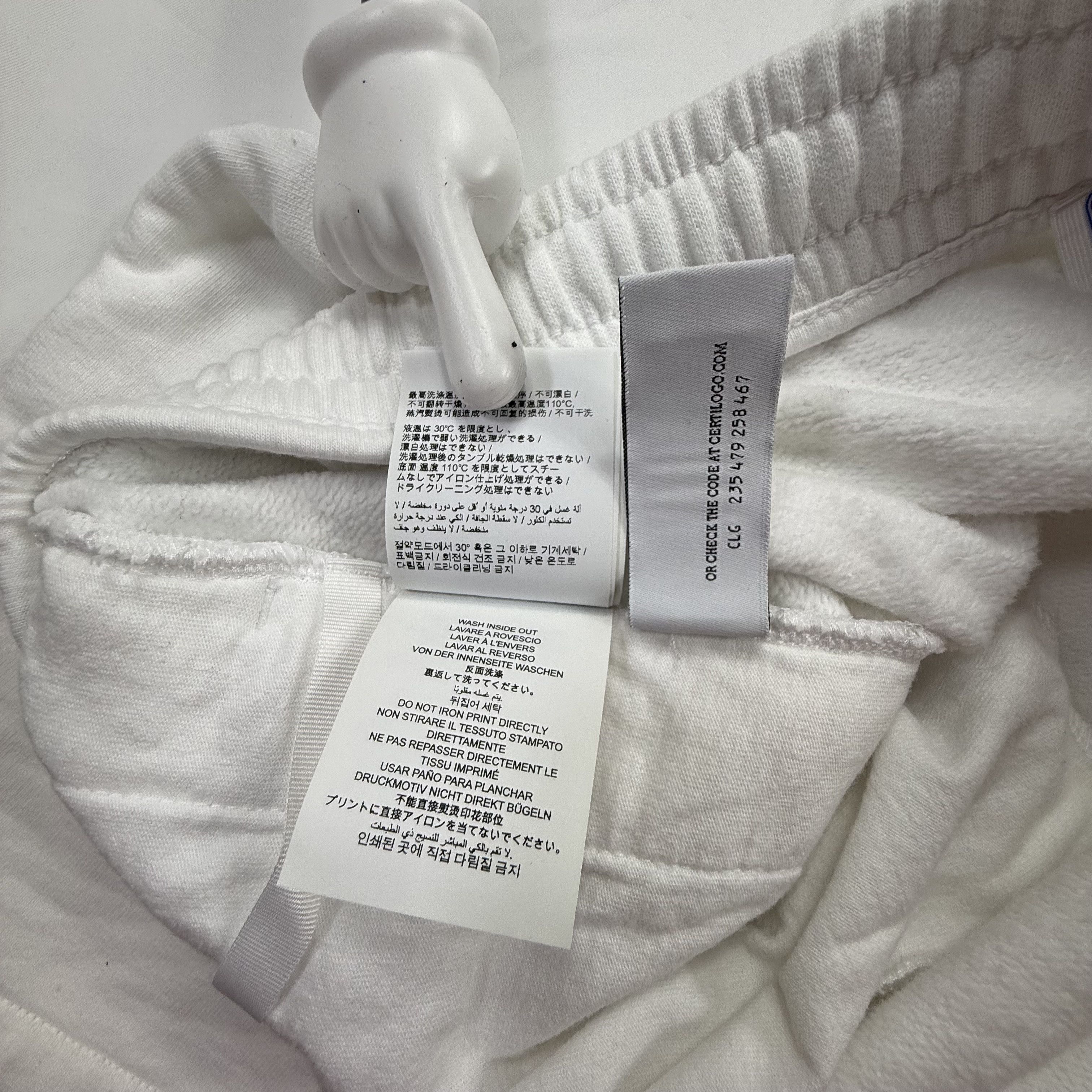 Off-White Off-White Mens White Graphic Sweat Shorts XL Size US 40 / EU 56 - 8 Thumbnail