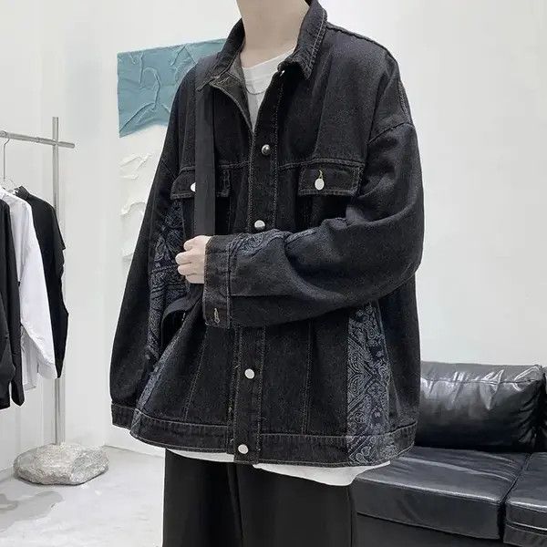 VIBE 💥New Limited Release Side Bandana Denim Jacket Size US L / EU 52-54 / 3 - 4 Thumbnail