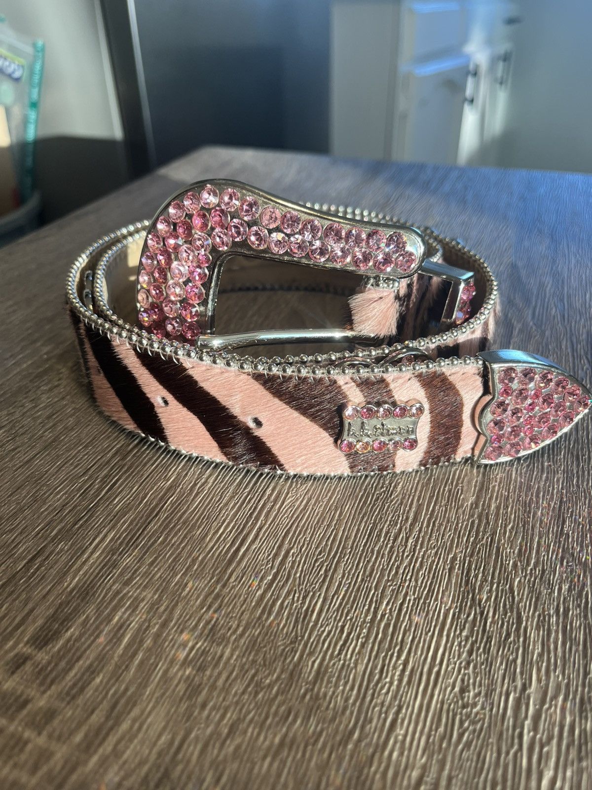Pink Mohair Belt