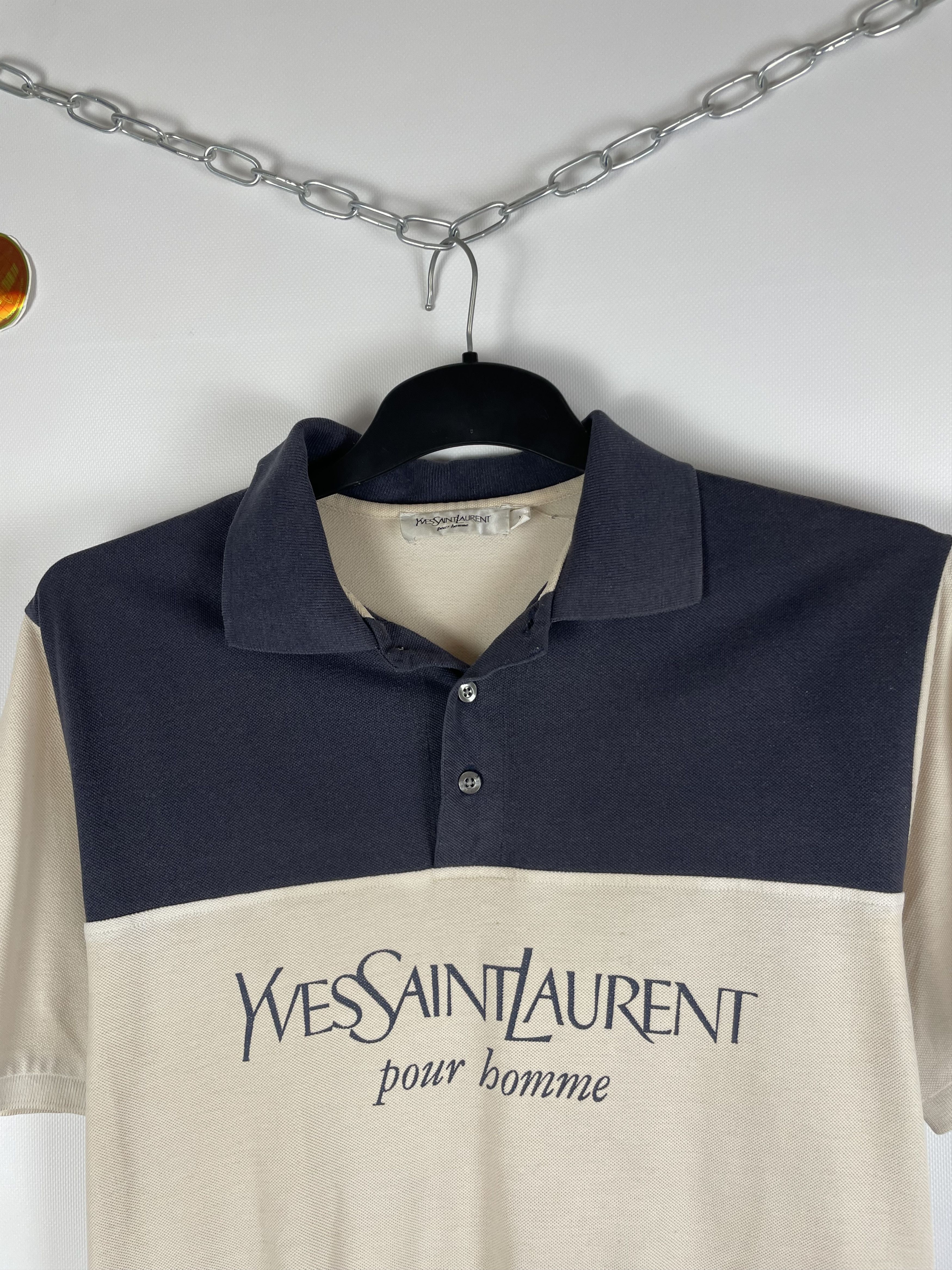 Vintage YSL Polo Shirt Yves Saint Laurent Polo Size US M / EU 48-50 / 2 - 3 Thumbnail