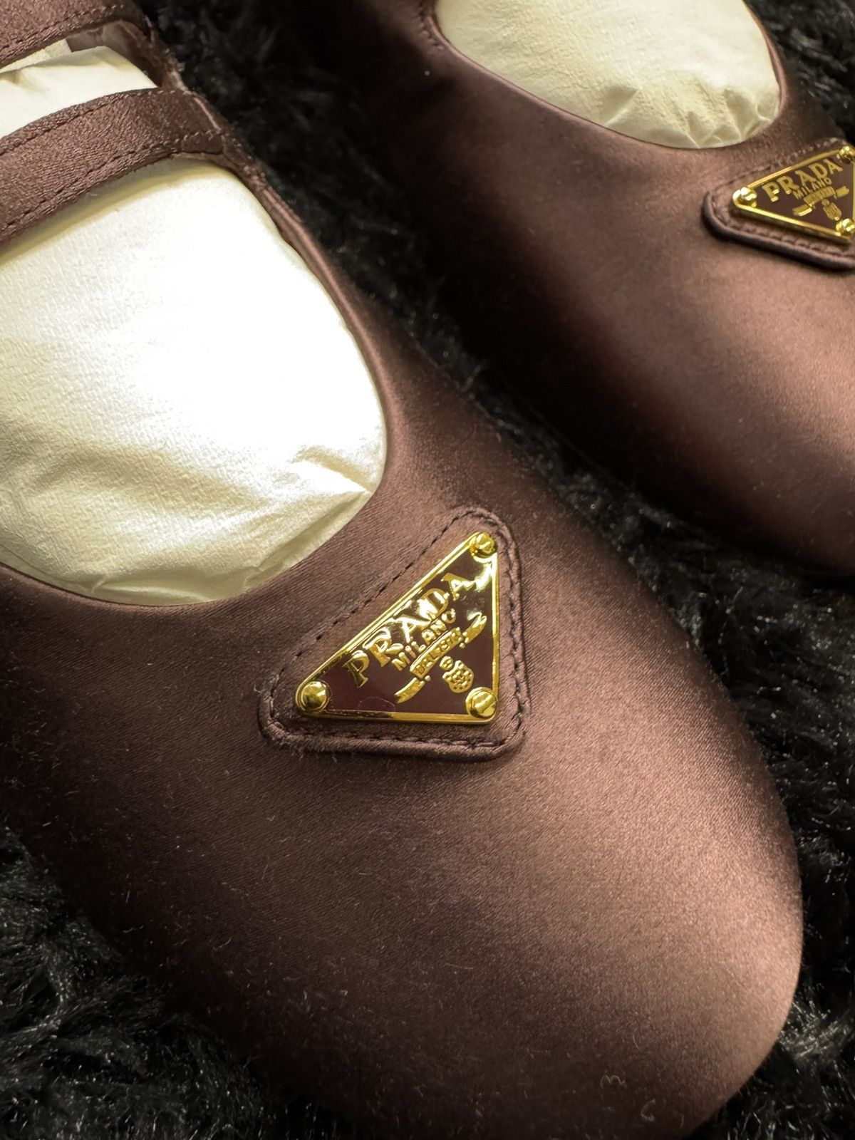 Prada Prada Satin Ballerinas Size US 7.5 / IT 37.5 - 5 Thumbnail