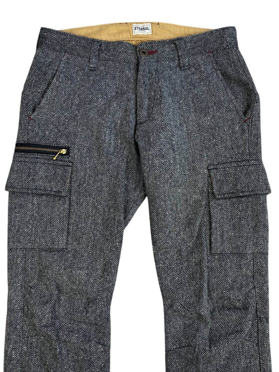 Eternal 2000’s Eternal Wool Salt and Peeper Cargo Pants Size US 28 / EU 44 - 2 Thumbnail