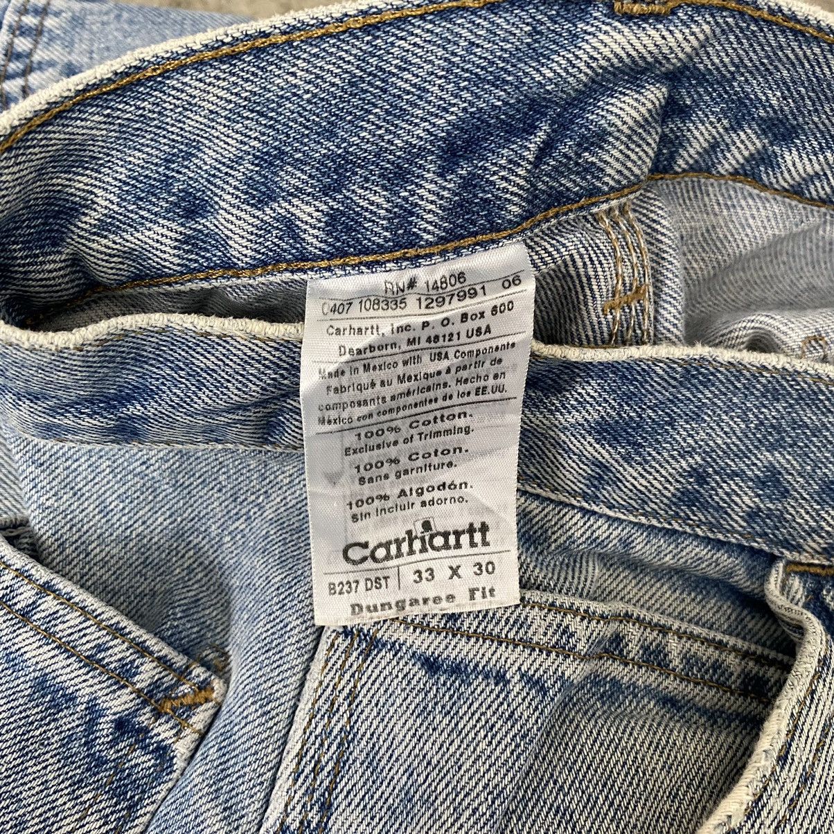 Carhartt Vintage Carhartt Faded Blue Carpenter Work Denim Jeans Size US 32 / EU 48 - 20 Thumbnail