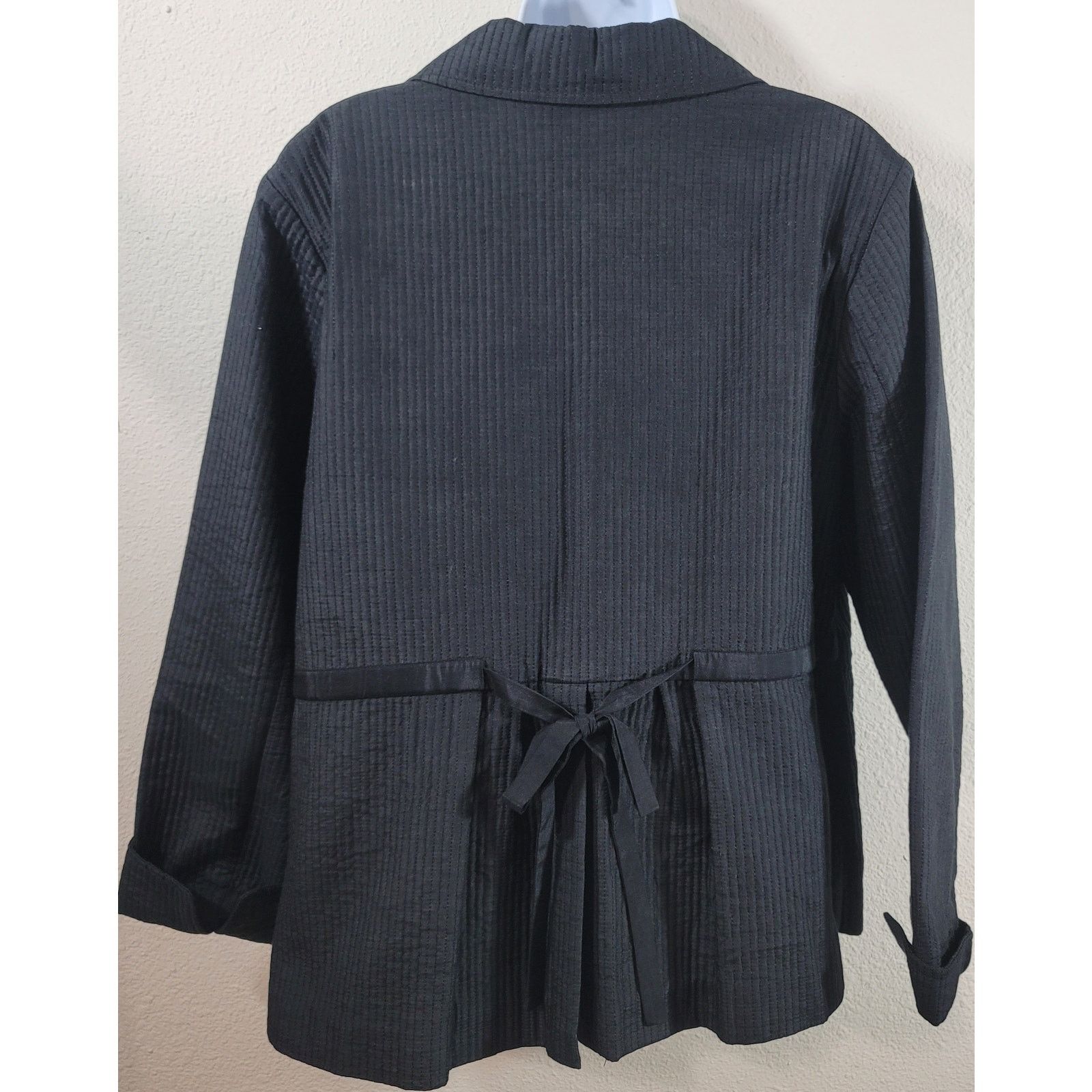 Coldwater Creek Coldwater Creek Black Channel Quilted Jacket 16 NWOT Size XXL / US 16-18 / IT 52-54 - 2 Thumbnail