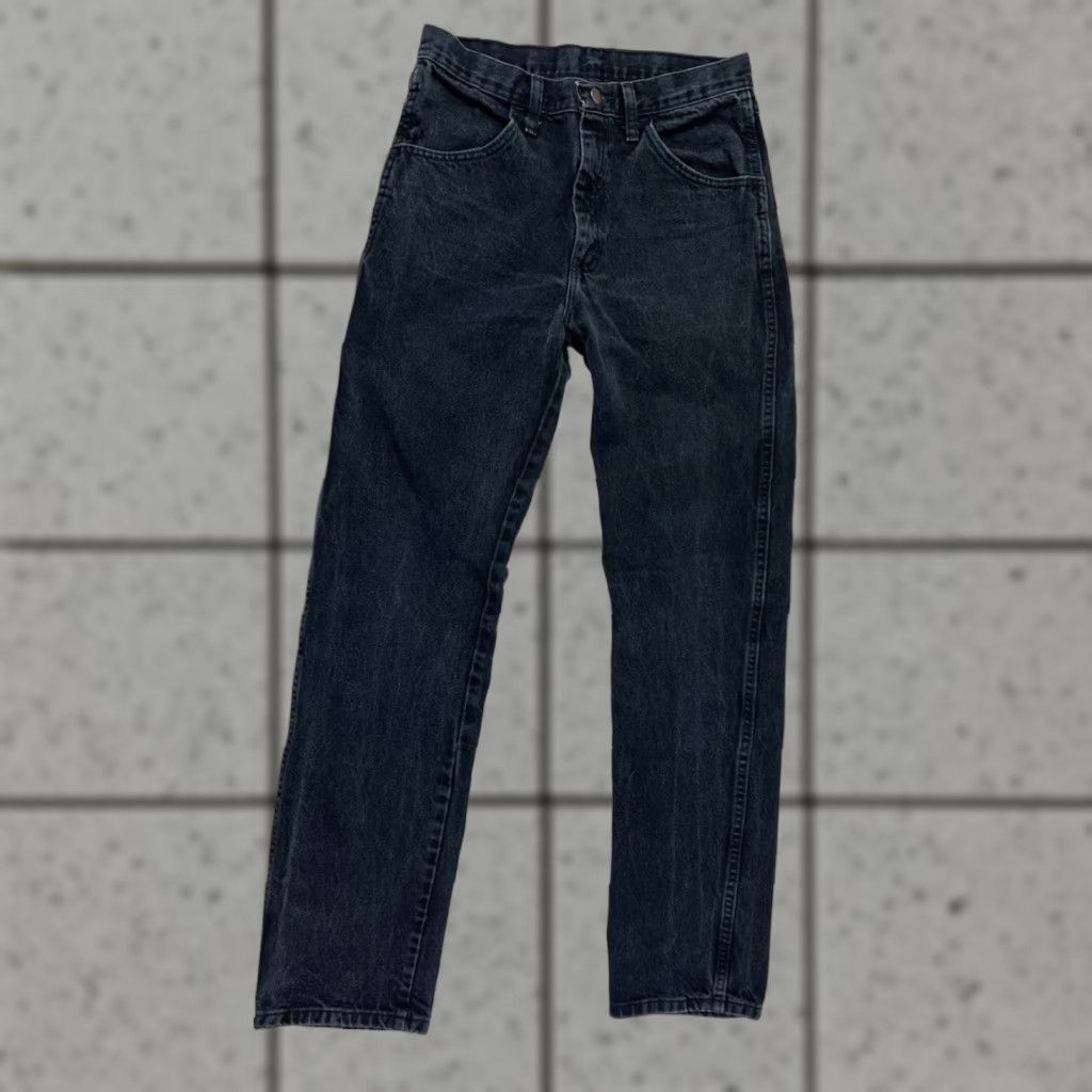 Denime Rustler Mens Jeans Regular Fit Straight Leg Black Denim 30x32 87619CB USA Workwear 90s Cowboy Size US 30 / EU 46 - 1 Thumbnail