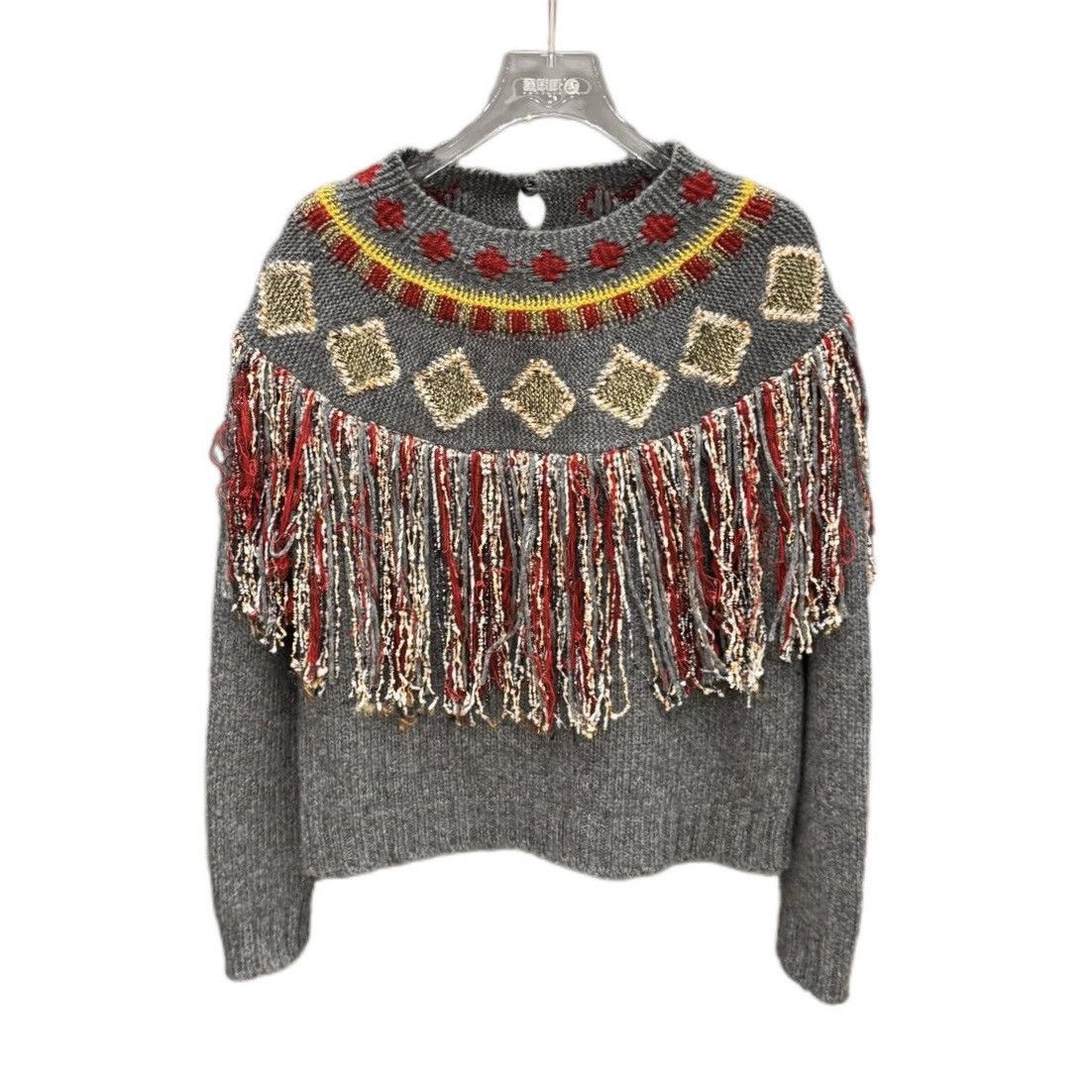 Dior Dior Geometric Long Sleeve Knit Sweater K26WX Size XS / US 0-2 / IT 36-38 - 1 Thumbnail