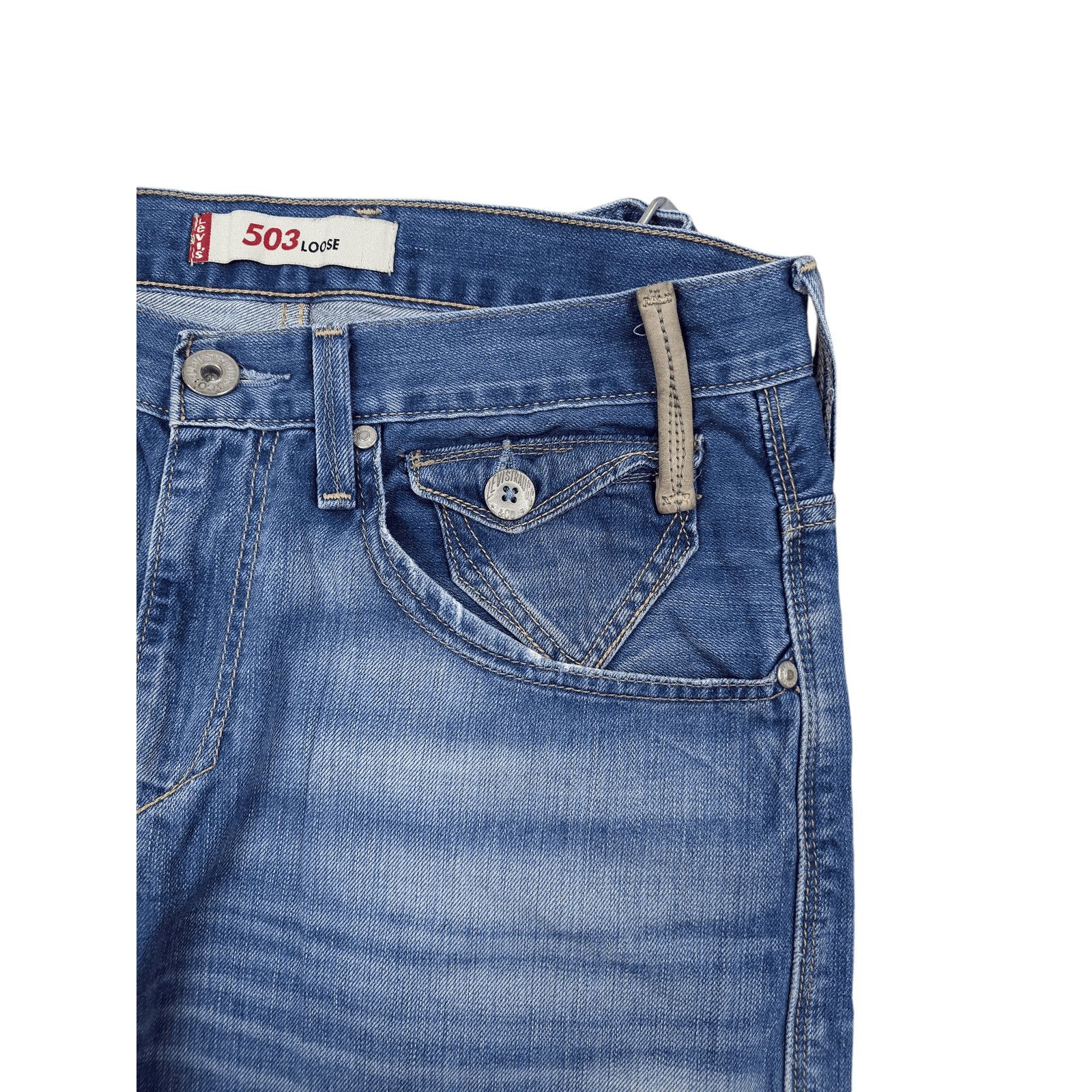 Levi's × Levi's Vintage Clothing × Vintage 💎Size 32 Levi's 506 Engineered Shorts Jorts Loose Denim Size US 32 / EU 48 - 4 Thumbnail