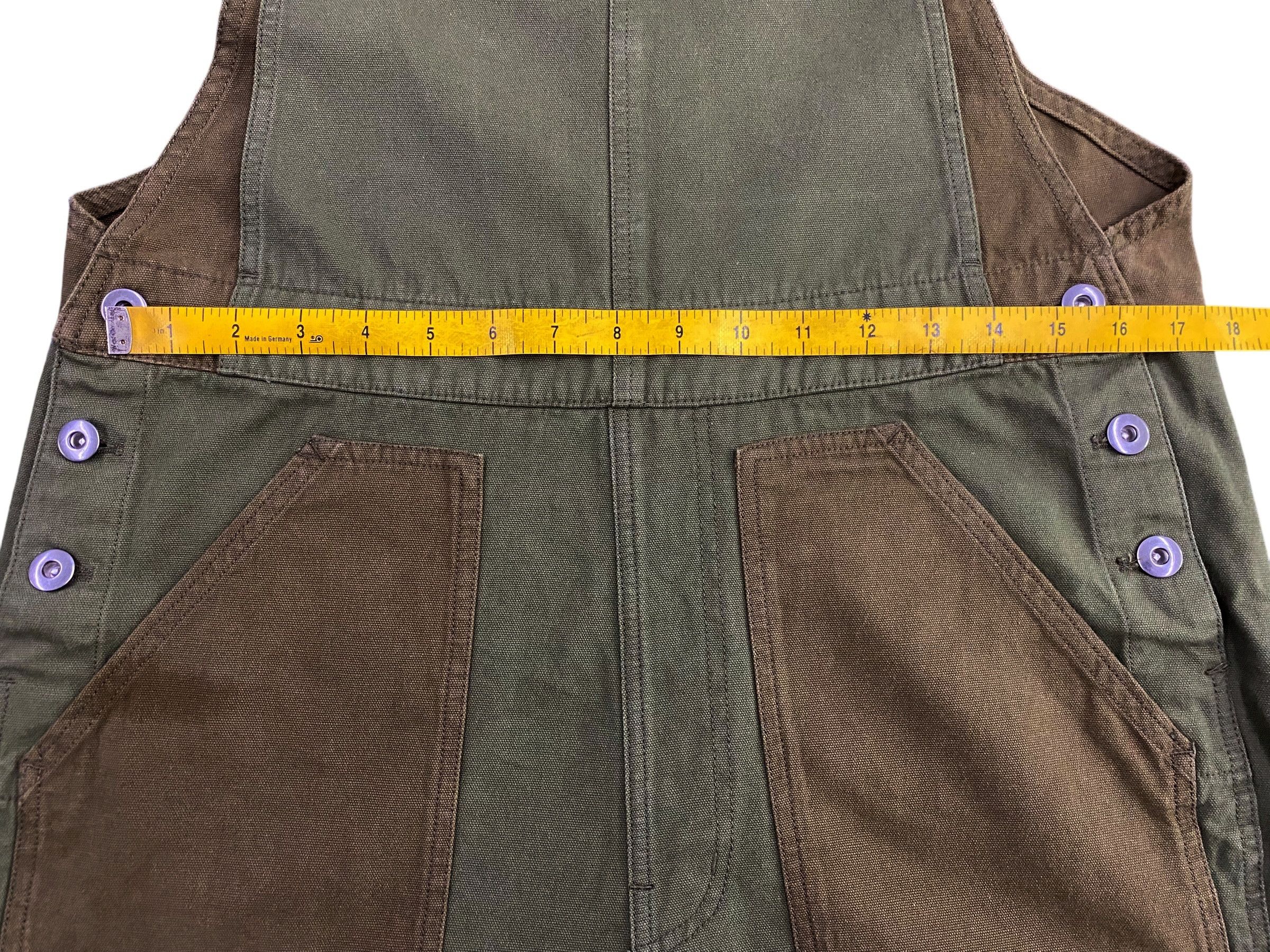 Vintage Cube Sugar Hickory Denim Bib Overalls Size US 31 - 12 Thumbnail