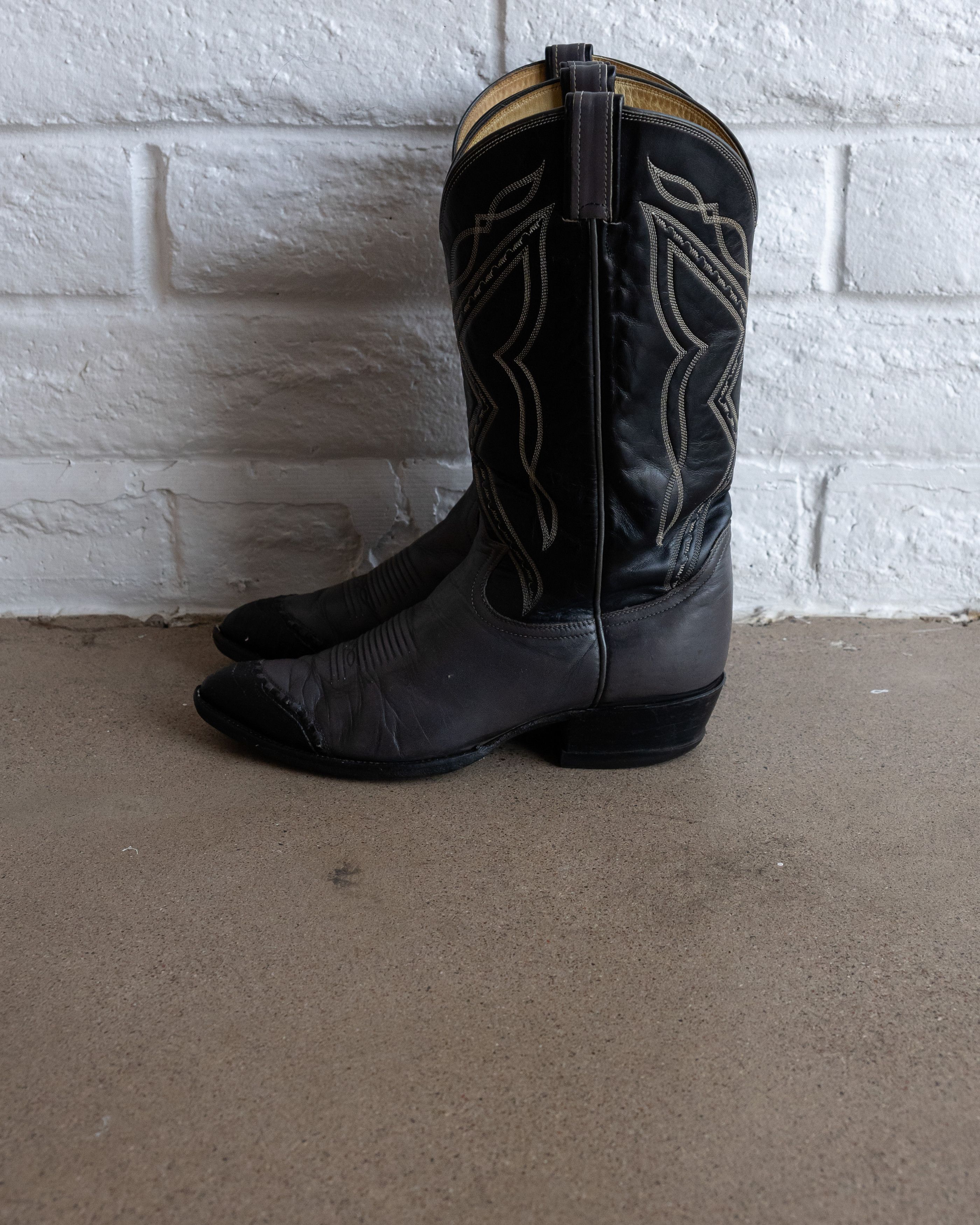 Vintage Vintage 1970s Tony Lama Cowboy Boots Lizard Skin Wingtip 9 Size US 9 / EU 42 - 1 Thumbnail