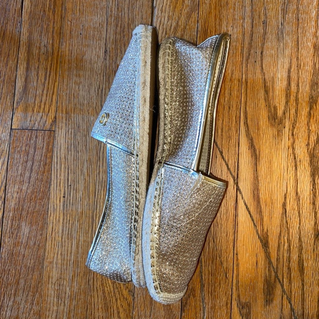Michael Kors Michael Kors 10M Kendrick Glitter Mesh Espadrille Flats Size US 10 / IT 40 - 2 Thumbnail