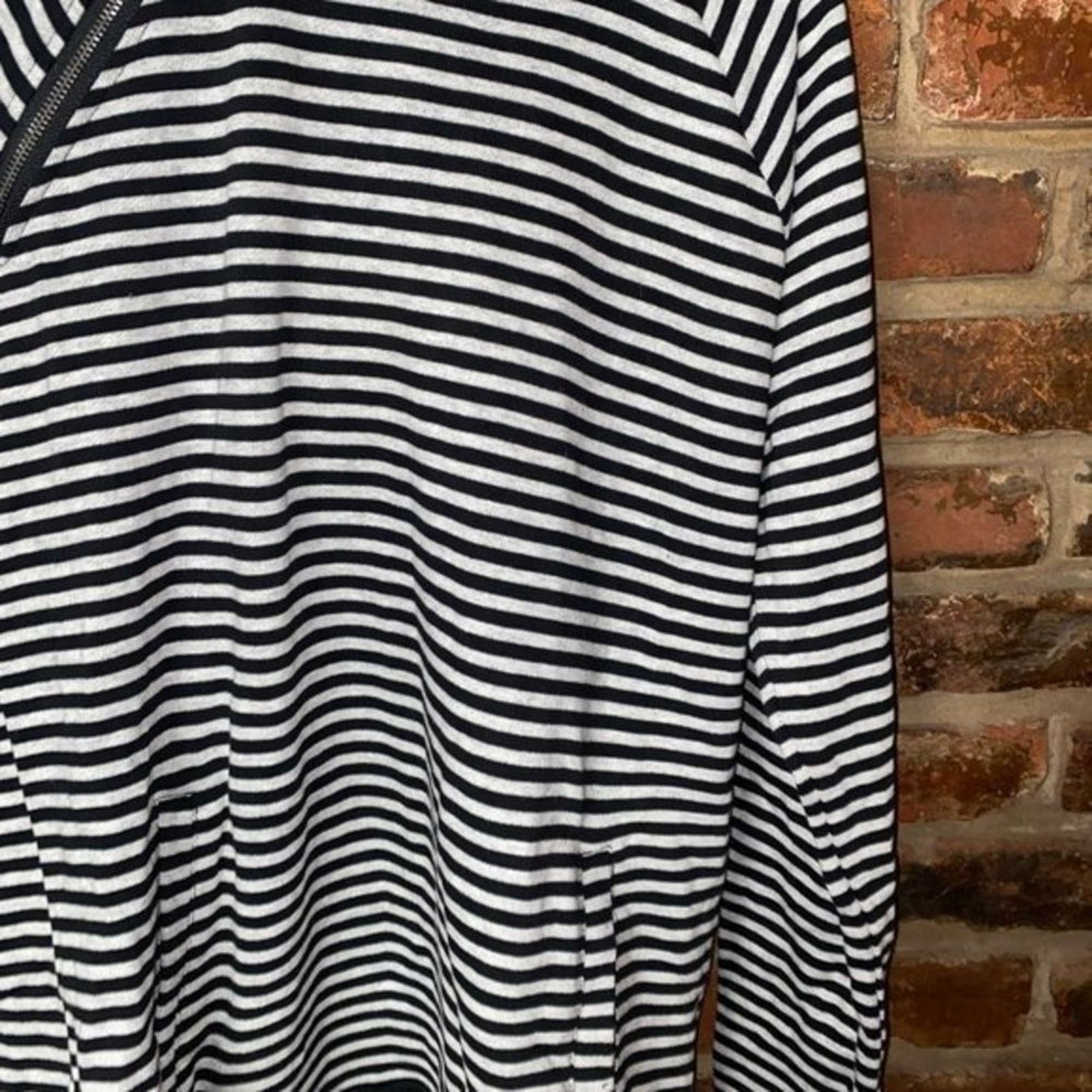 Other Cable & Gauge Black & White Striped Zip Hoodie Sweater Small Size S / US 4 / IT 40 - 4 Thumbnail