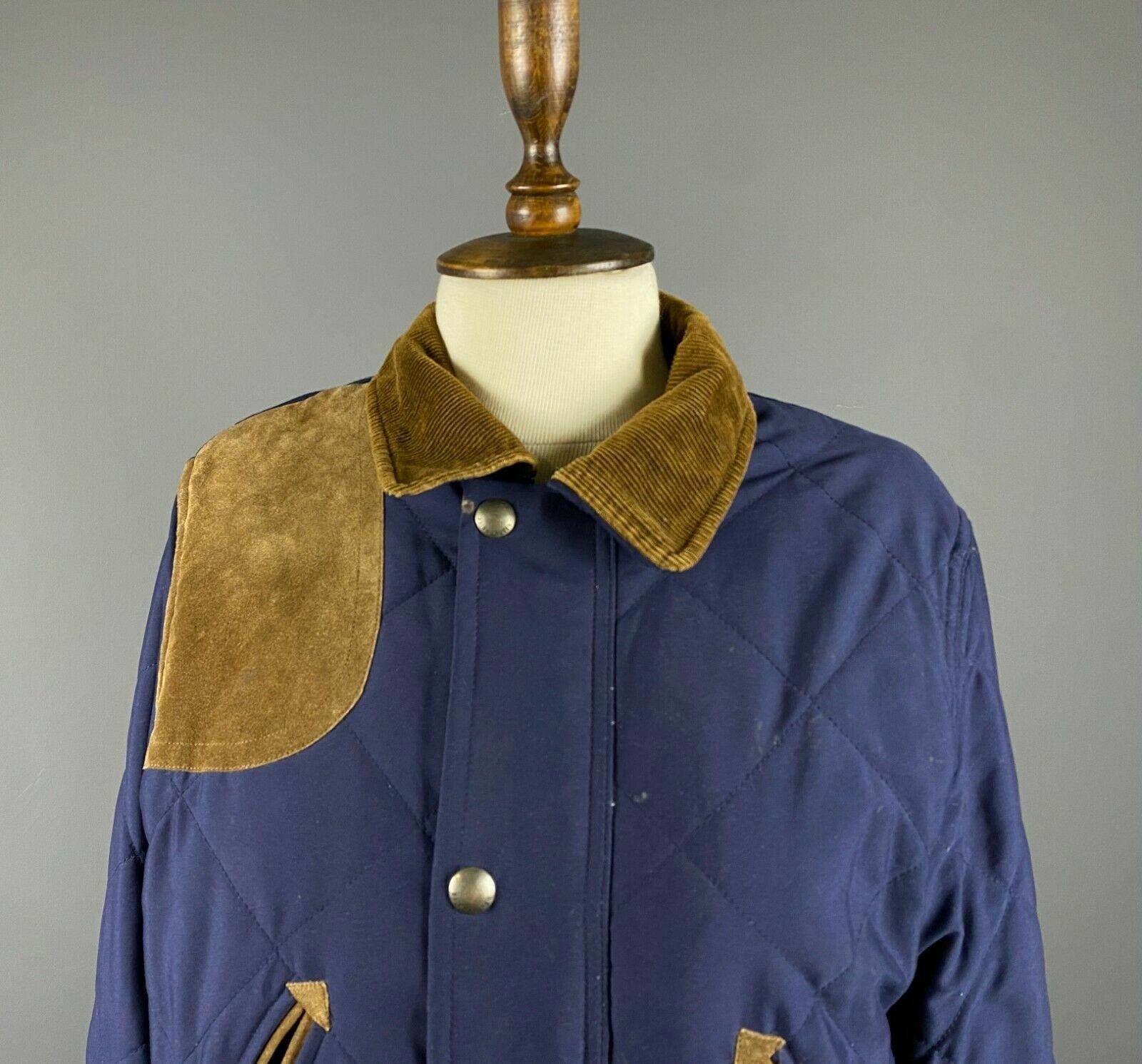 Polo Ralph Lauren Ladies Ralph Lauren Blue Full Zip Quilt Parka Jacket Size M Size M / US 6-8 / IT 42-44 - 2 Thumbnail