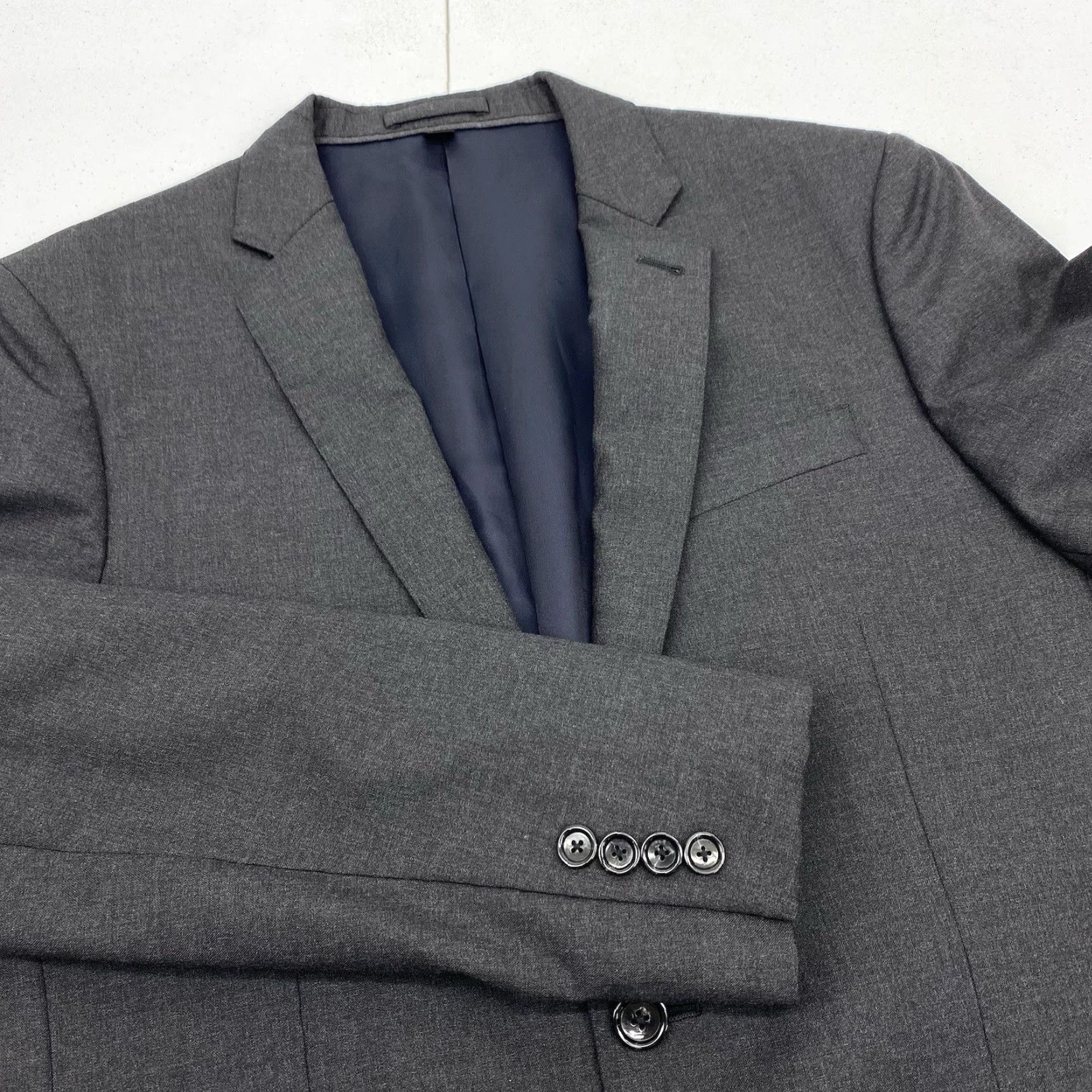 J.Crew J.CREW Blazer Men's 38S Sport Coat Single-Breasted 2-Button Wool Gray Short Notch Lapel Vintage No - 40 Chest 29 Length 25 Arm 18 Shoulder Size 38R - 2 Thumbnail