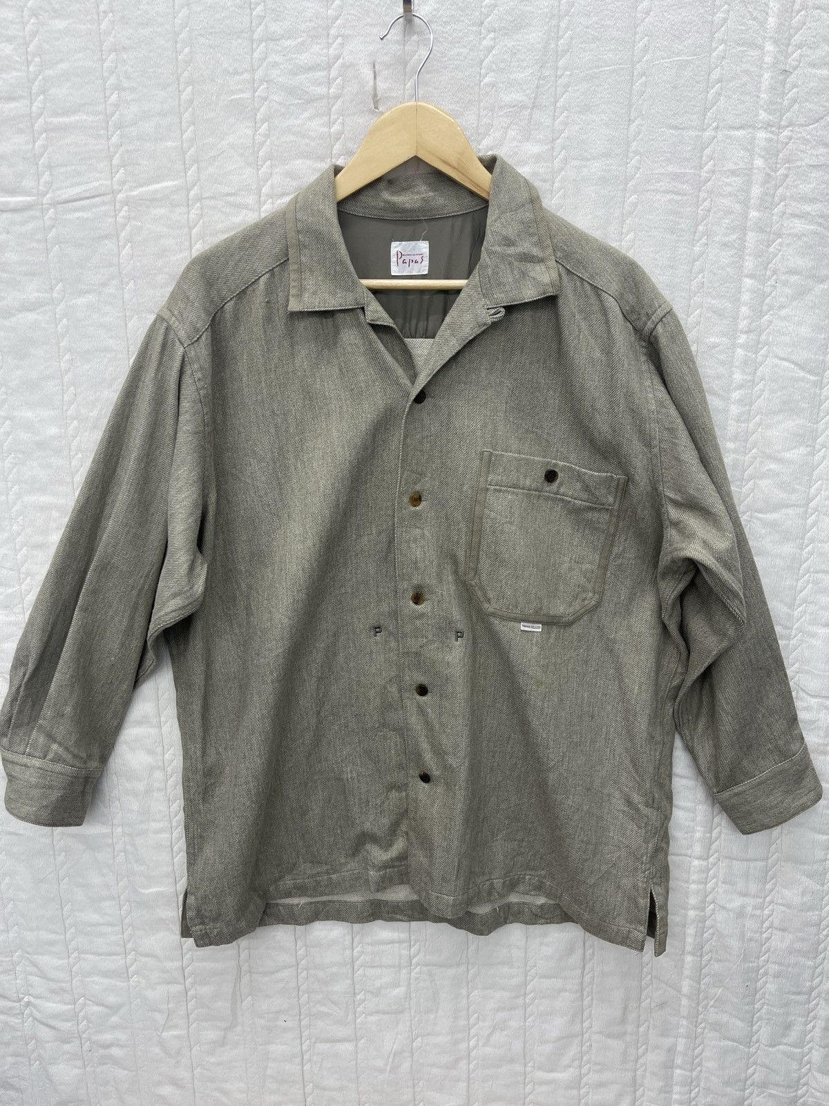 Designer × Japanese Brand × Vintage VTG PAPAS ISLAND LIGHT JACKET Size US L / EU 52-54 / 3 - 1 Thumbnail