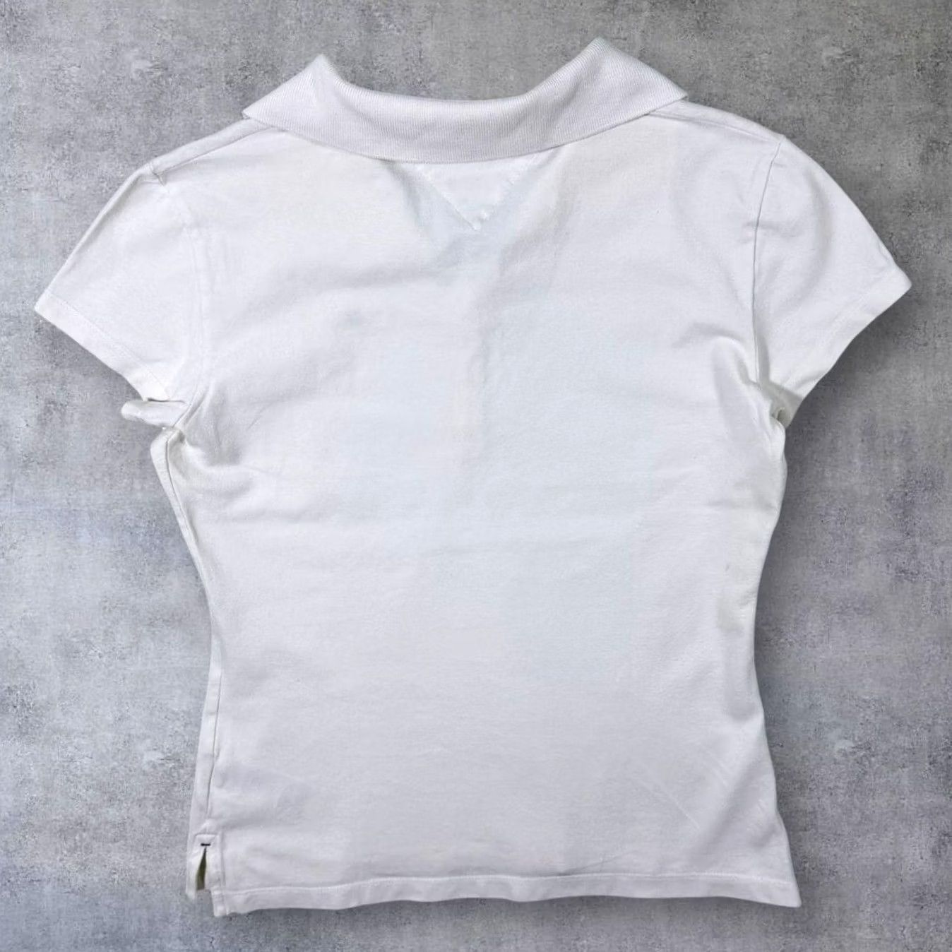 Tommy Hilfiger Tommy Hilfiger Slim Fit Classic White Mini Logo Polo Shirt Women's M White Polo Shirt Women Slim Fit Mini Logo Shirt Size M / US 6-8 / IT 42-44 - 2 Thumbnail