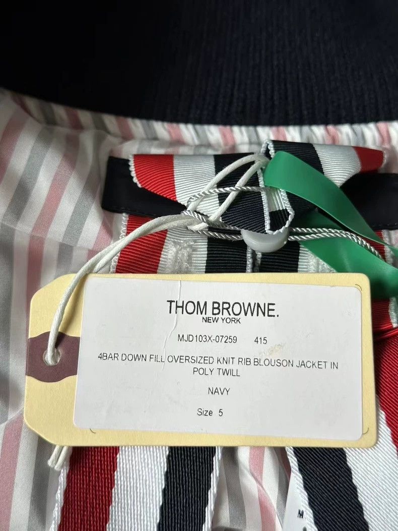 Thom Browne Thom BrowneFour-bar bomber jacket down jacket 2503-Nextarro Size US XXL / EU 58 / 5 - 3 Thumbnail