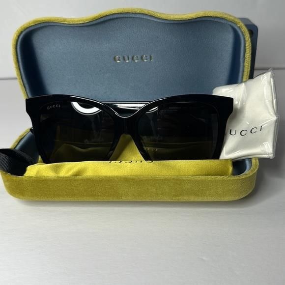 Gucci GUCCI Grey Gradient Butterfly Ladies Sunglasses GG0459S 001 Size ONE SIZE - 3 Thumbnail