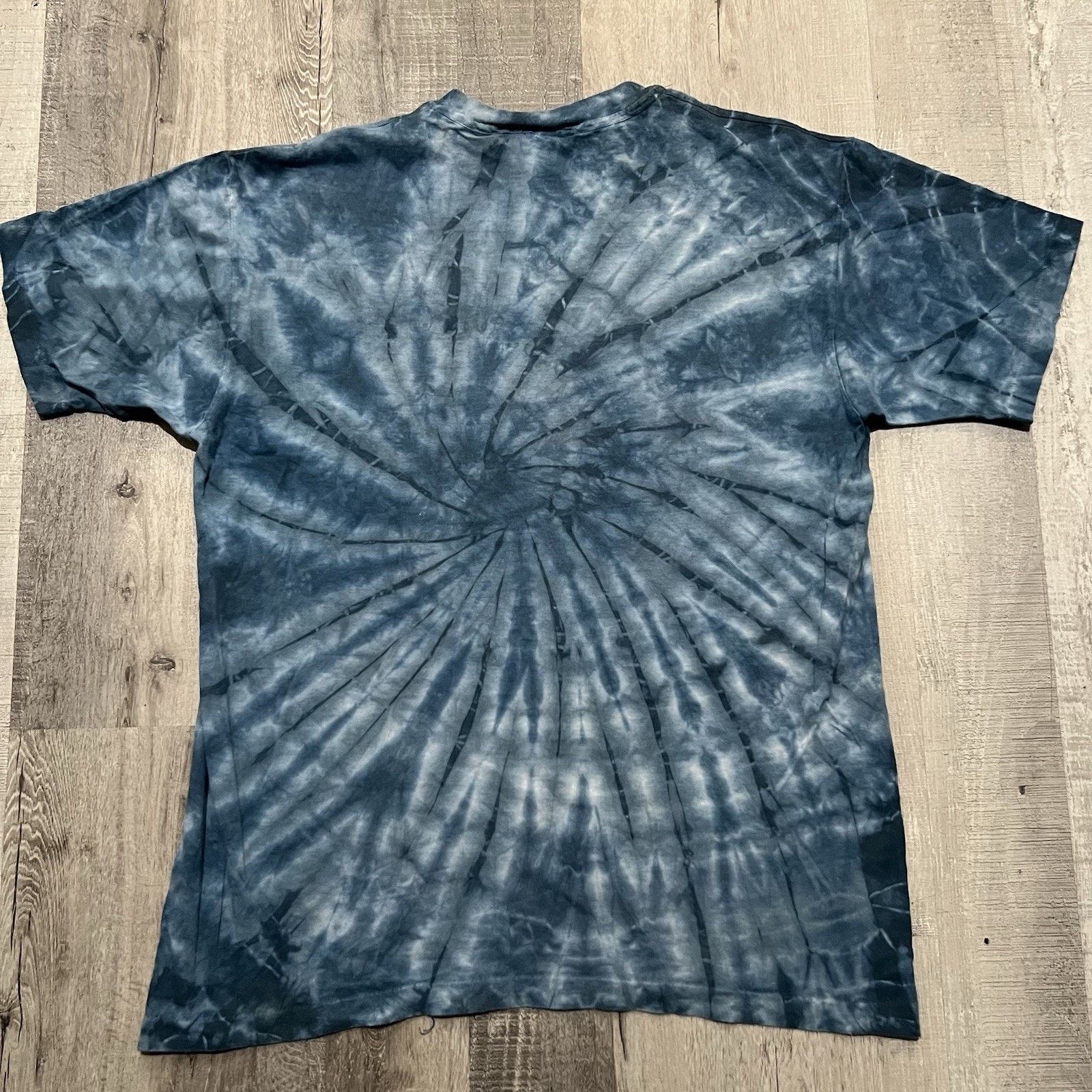 Vintage VTG 90s Earth Culture Blue Tie Dye T Shirt Sostanza Peace Size US L / EU 52-54 / 3 - 2 Thumbnail