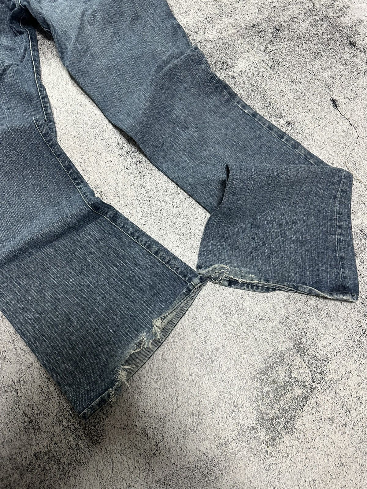 Emporio Armani Emporio Armany If Six Was Nine Style Flared Jeans Y2K Logo Size US 29 - 6 Thumbnail