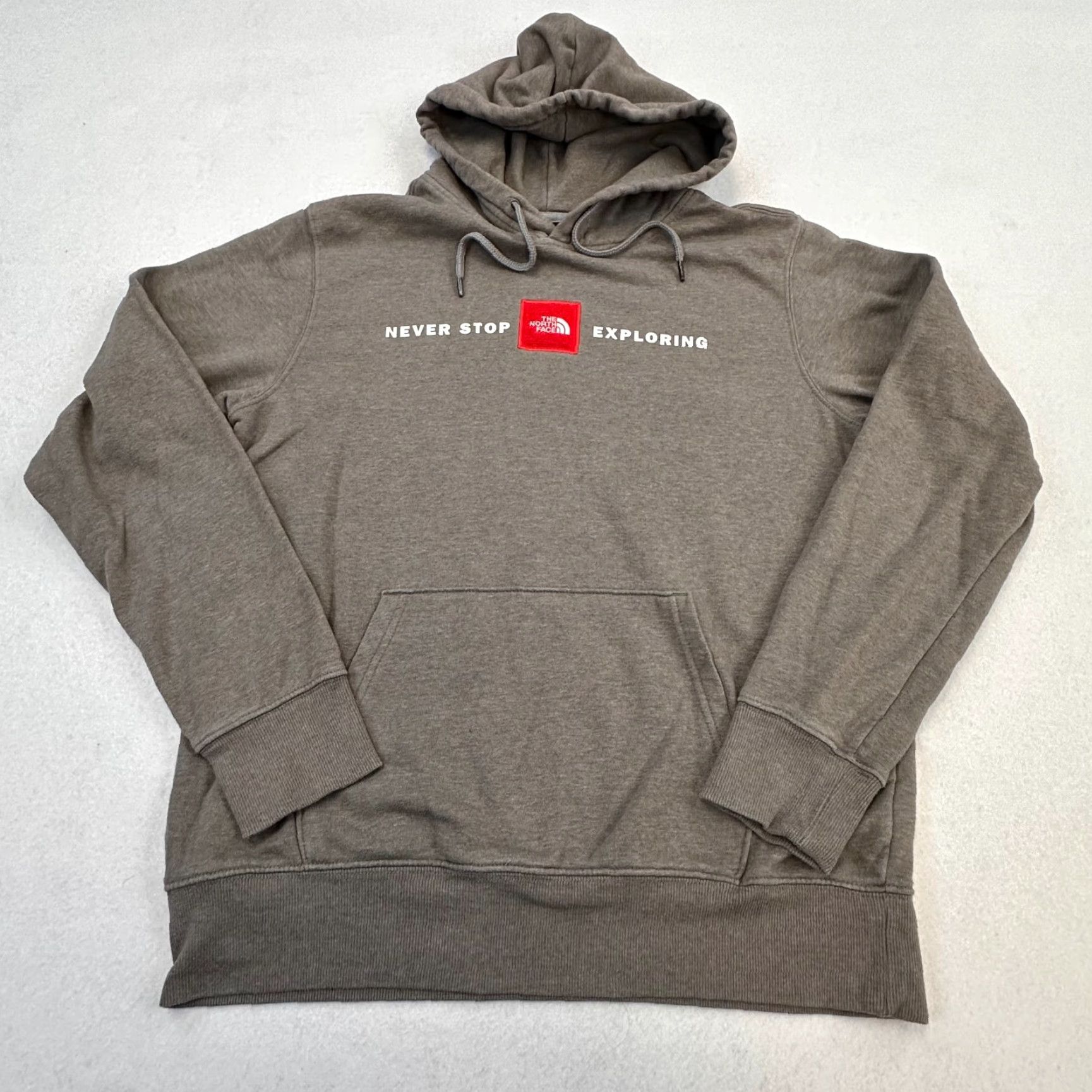 The North Face The North Face Box Logo Mens Medium Hoodie Never Stop Exploring Gray Pullover Size US M / EU 48-50 / 2 - 3 Thumbnail