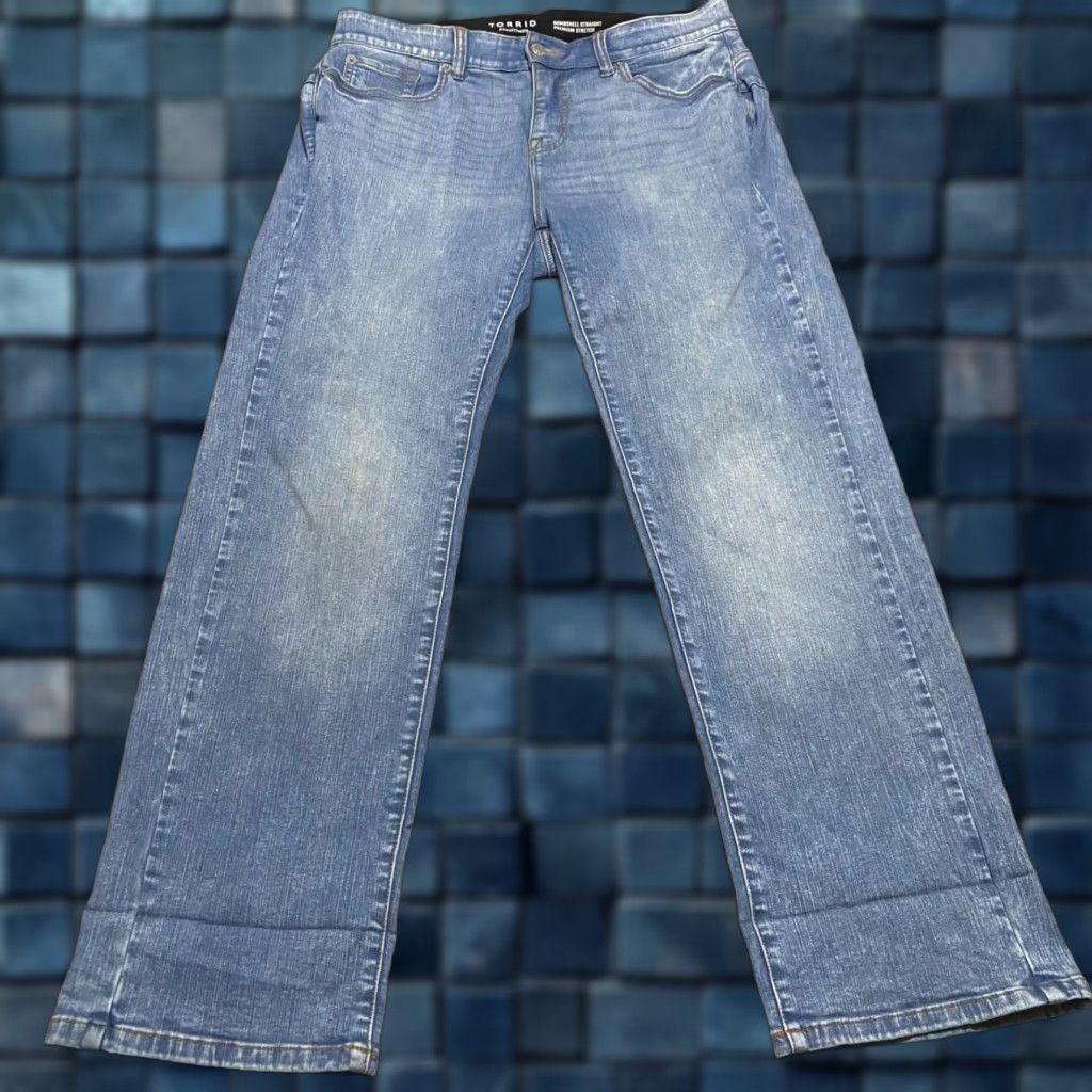Torrid Torrid Jeans Blue Denim High Rise 5-Pocket 26 Regular Girls Size 12 Bombshell Skinny Straight Size 26" / US 2 / IT 38 - 1 Thumbnail