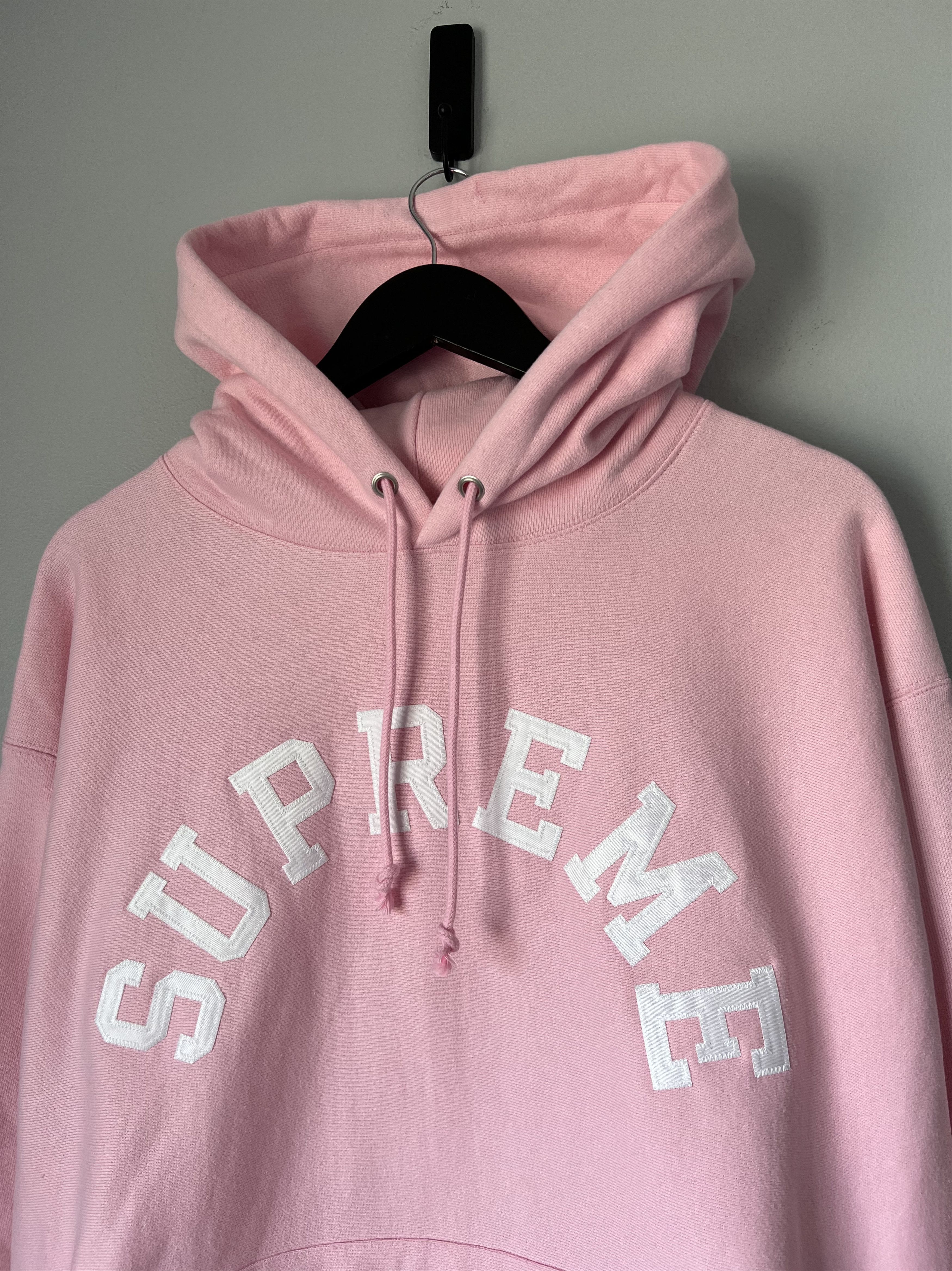 Champion × Supreme Supreme Champion Arc Logo Hoodie in Pink Size US M / EU 48-50 / 2 - 2 Thumbnail