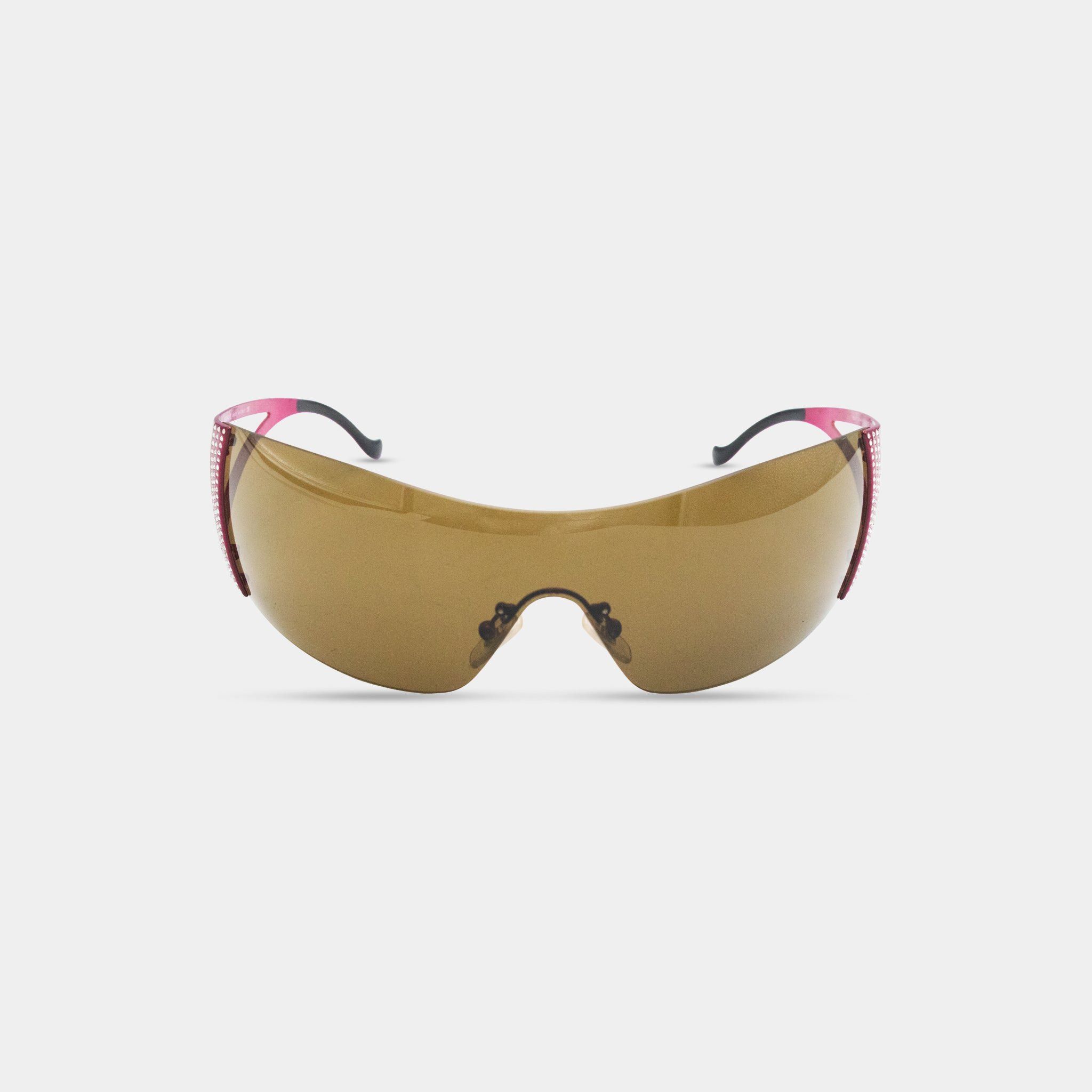 Versace Versace Swarovski Pink Frame Sunglasses Size ONE SIZE - 2 Thumbnail