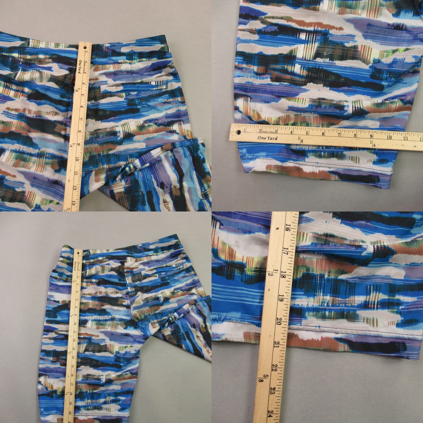 Prana Prana Shorts Mens 32 Striped Lightweight Outdoors Pockets Board Swim Casual Travel Medium Multicolor 32 in Regular Mens Size US 32 / EU 48 - 9 Thumbnail