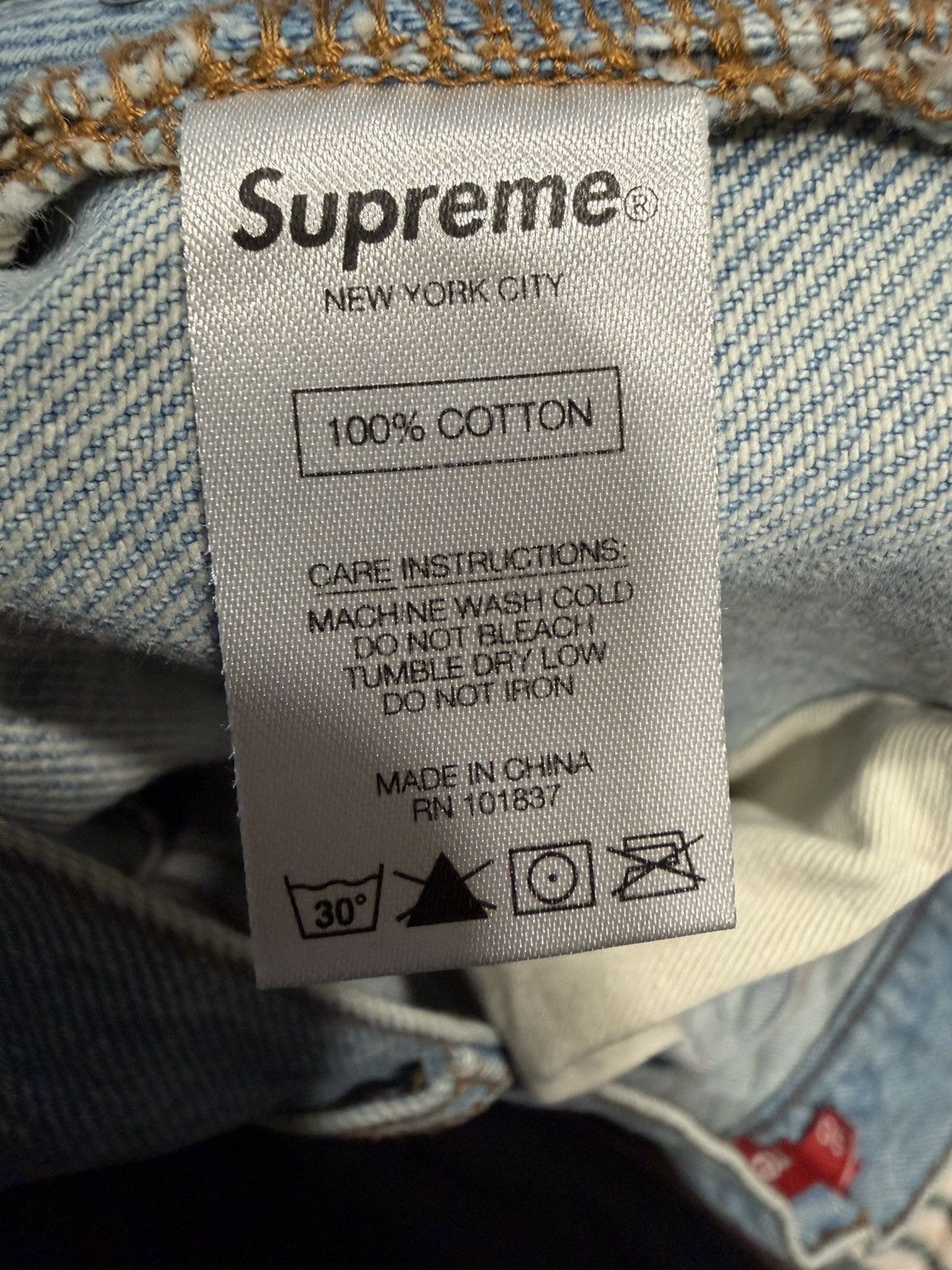Supreme × Thrasher Supreme Thrasher Regular Jean Size US 30 / EU 46 - 8 Thumbnail