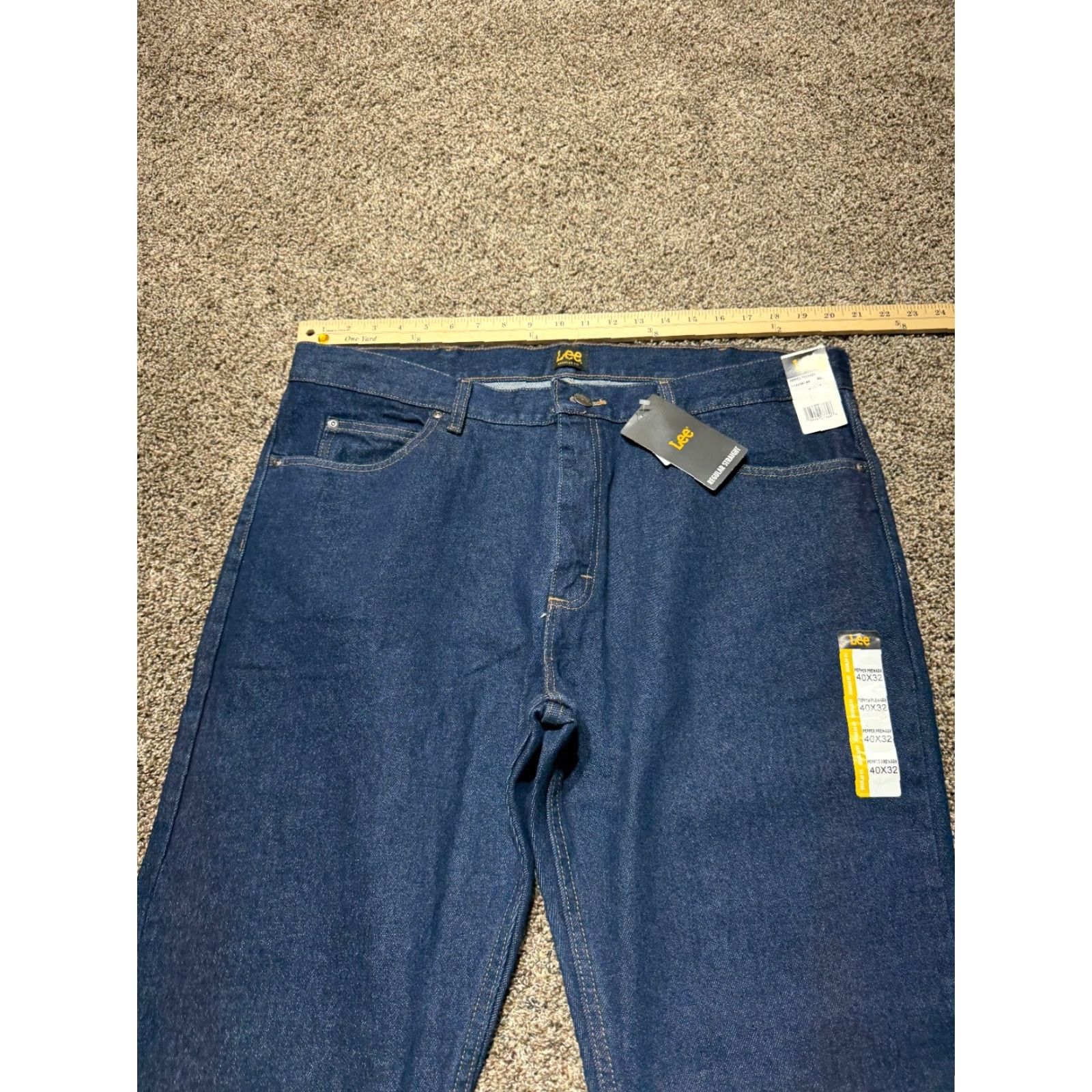 Lee Lee Jeans Size 40 Blue Denim NEW 40x32 Straight Fit Men Regular 5-Pocket Design Size US 40 / EU 56 - 7 Thumbnail