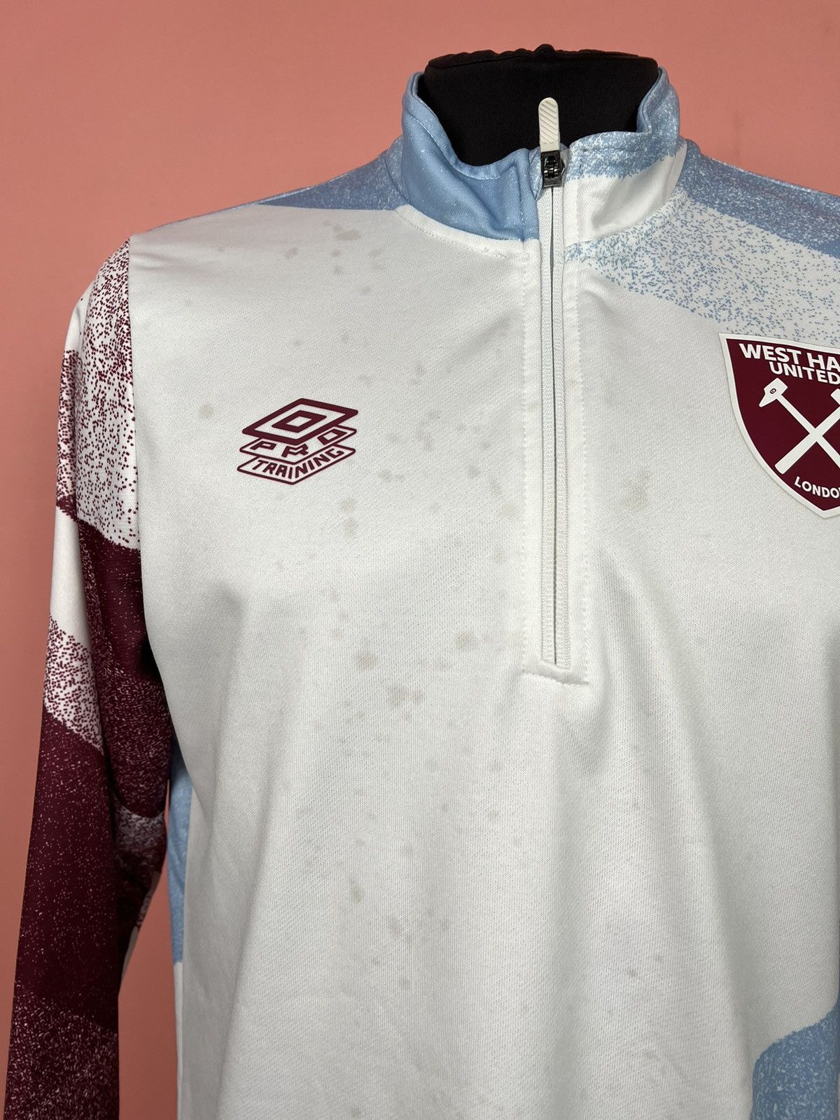 Umbro Umbro west ham united soccer jersey long sleeve 1/3 zip Size US L / EU 52-54 / 3 - 2 Thumbnail