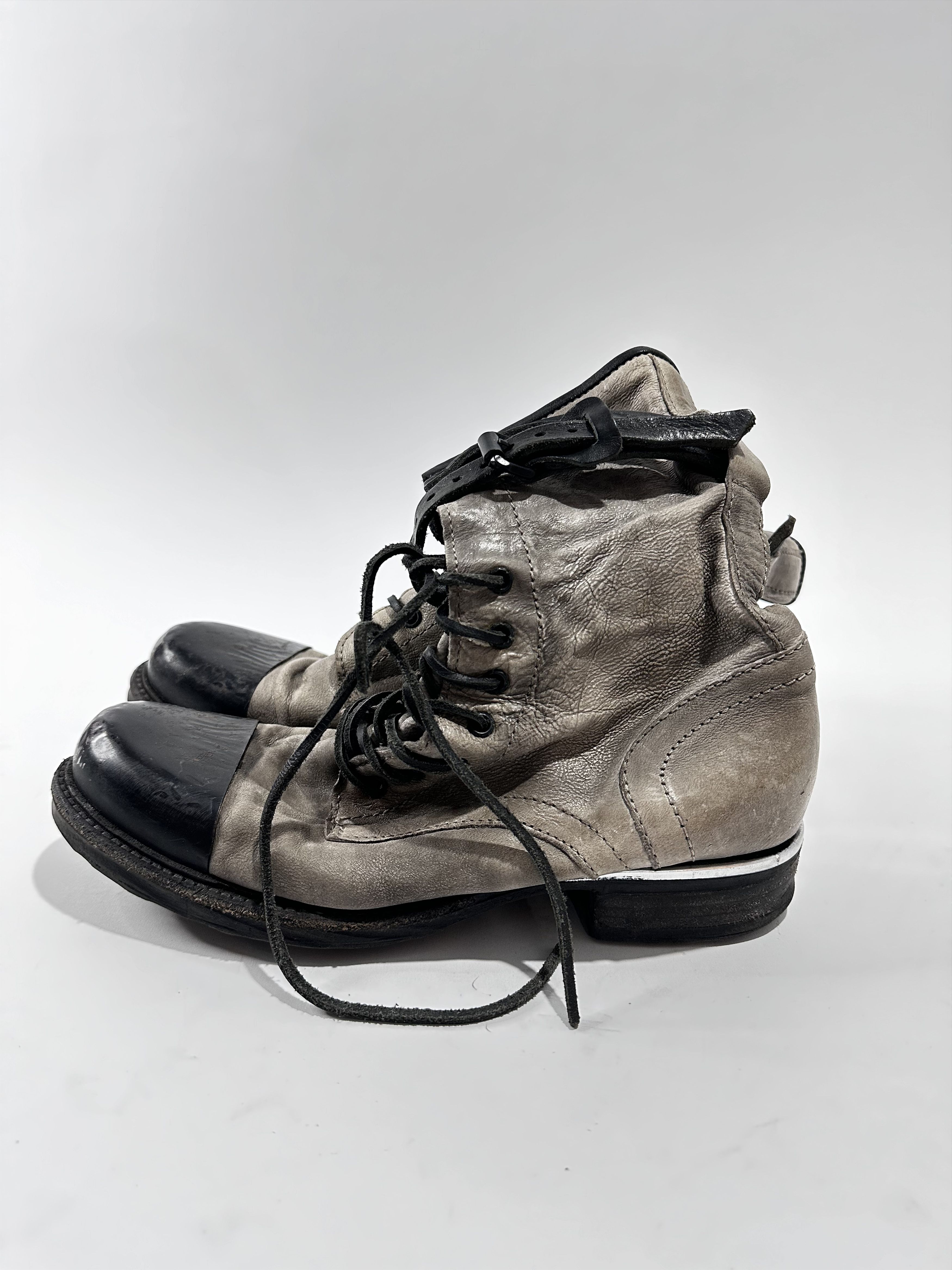A.S.98 A.S.98 Leather Zipped Metal Toe Cap Boots. Size US 6 / EU 39 - 1 Thumbnail