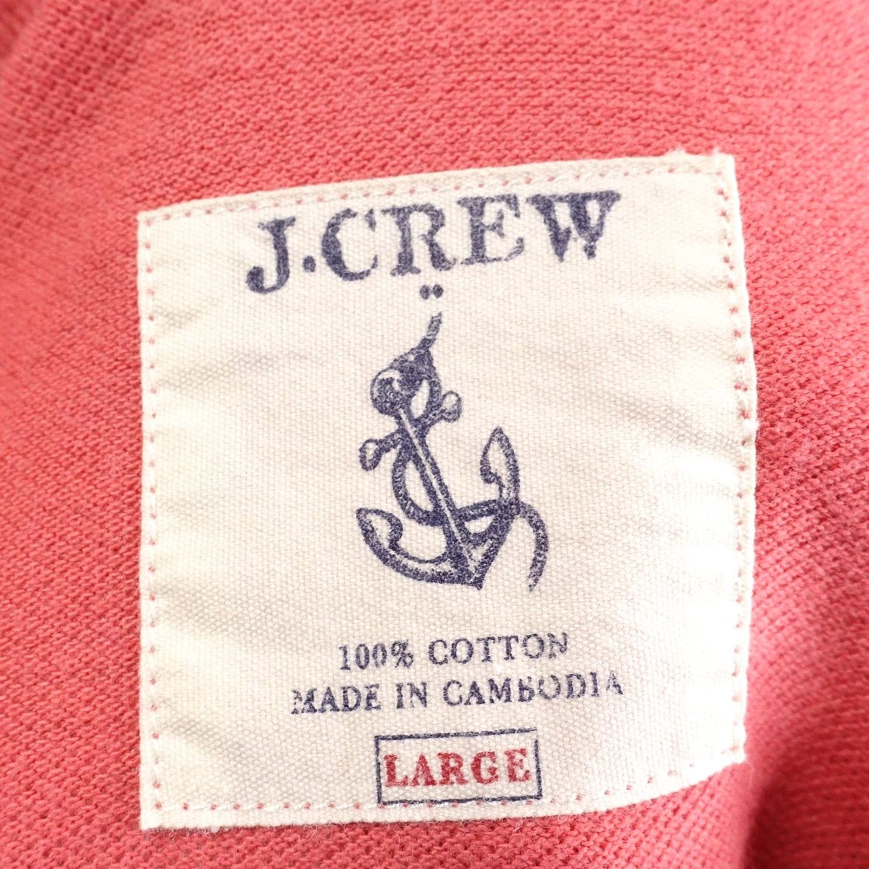 J.Crew J.CREW Polo Shirt Mens L Striped 100% Cotton Collared Short Sleeve Casual Polo Shirt Navy Stripe Pattern Size US L / EU 52-54 / 3 - 6 Thumbnail