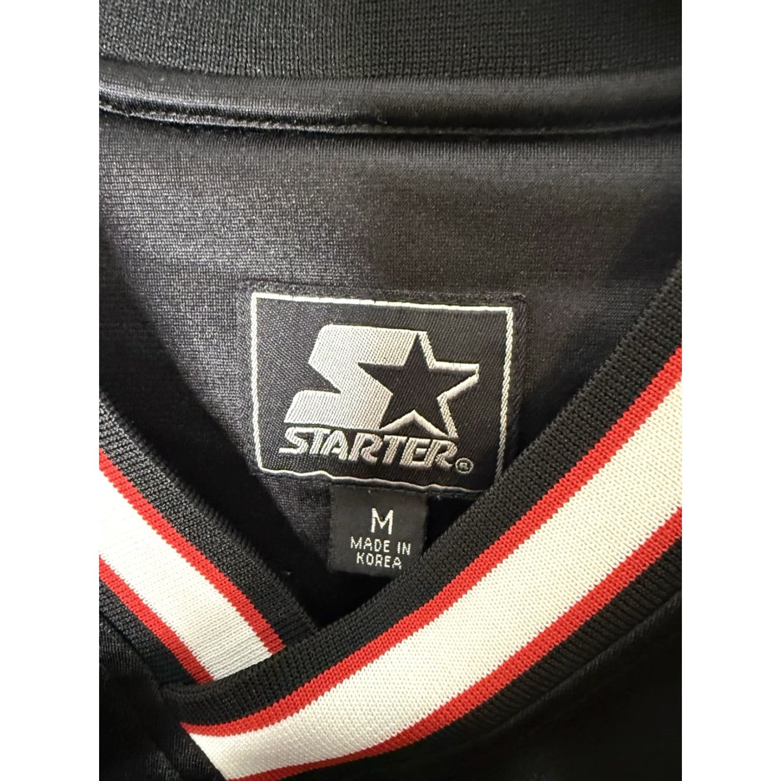 Starter VINTAGE Starter Logo Windbreaker Jacket Mens Medium Black 90s Logo Embroidered Windbreaker 90s Mens Size US M / EU 48-50 / 2 - 3 Thumbnail